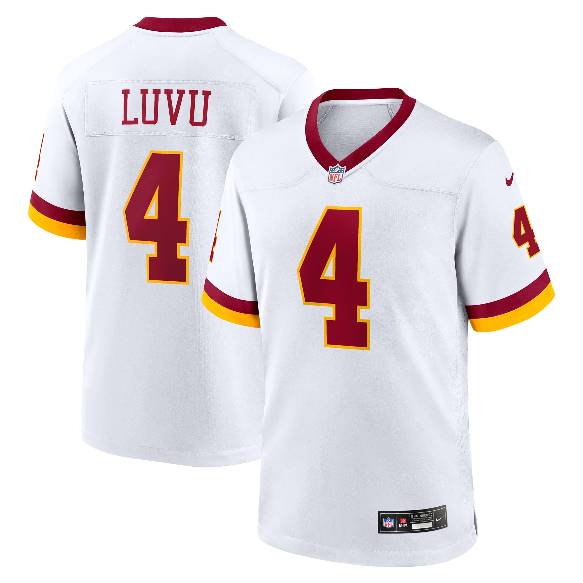 Frankie Luvu Washington Commanders Hail Raiser Alternate Game Jersey - White - Image 2
