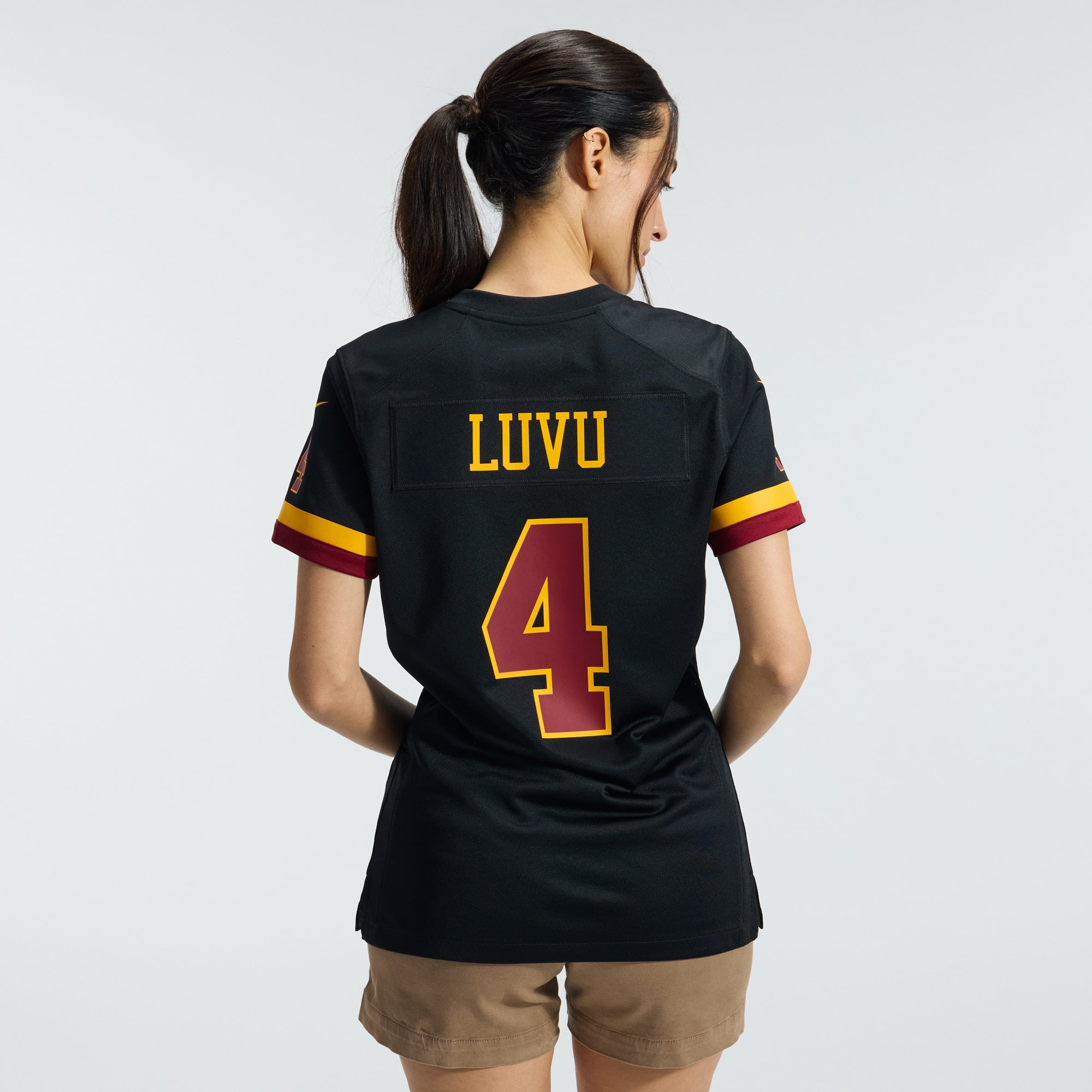 Frankie Luvu Washington Commanders Women's Hail Raiser Alternate Game Jersey - Black - Image 5