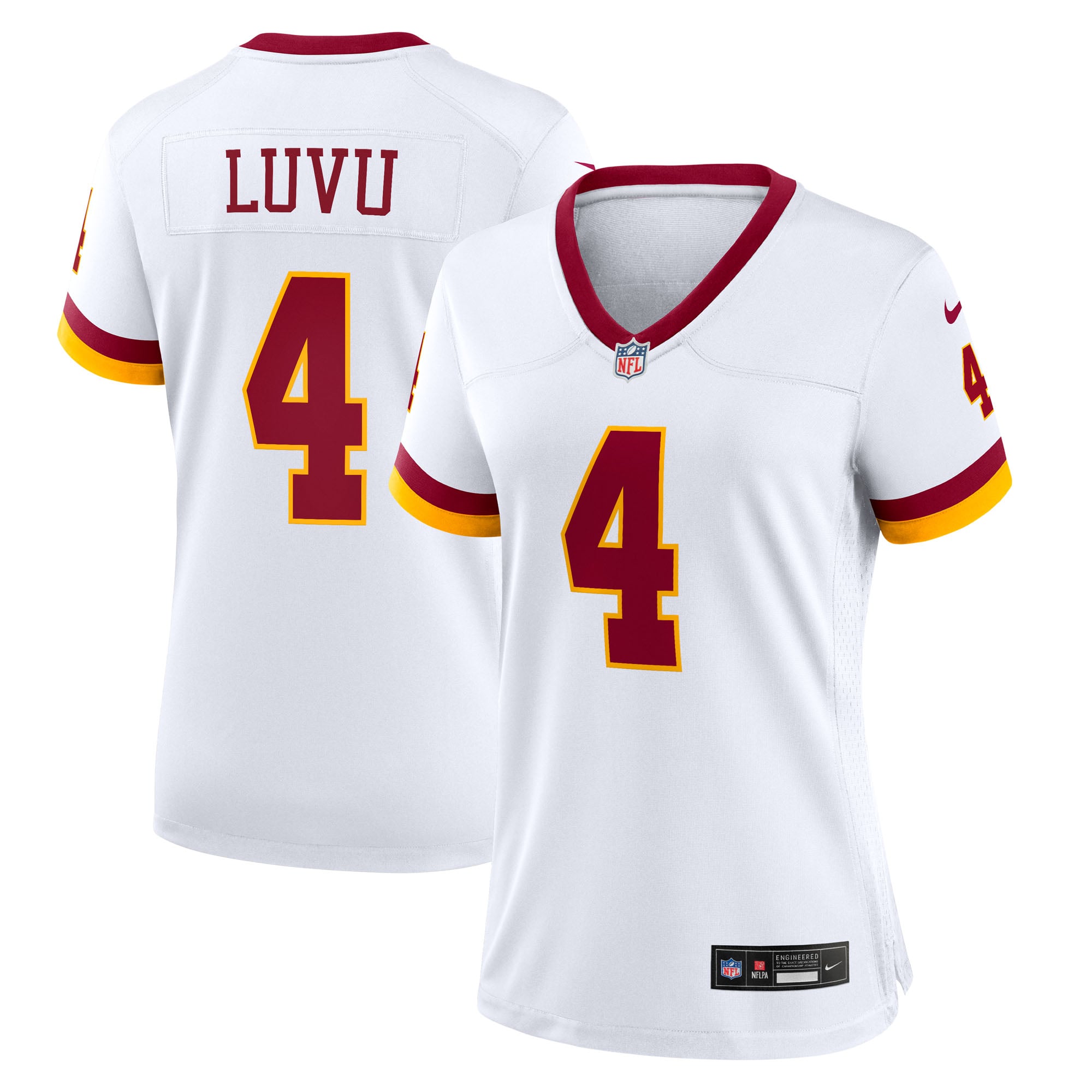 Frankie Luvu Washington Commanders Women's Hail Raiser Alternate Game Jersey - White - Image 2