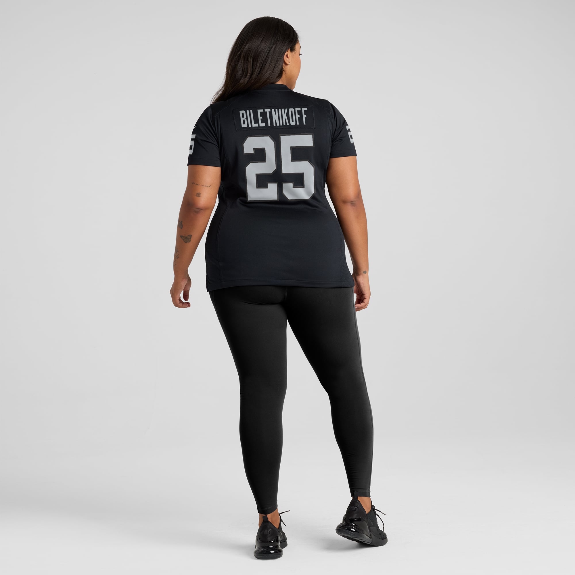 Fred Biletnikoff Las Vegas Raiders Women's Game Retired Player Jersey - Black - Image 8