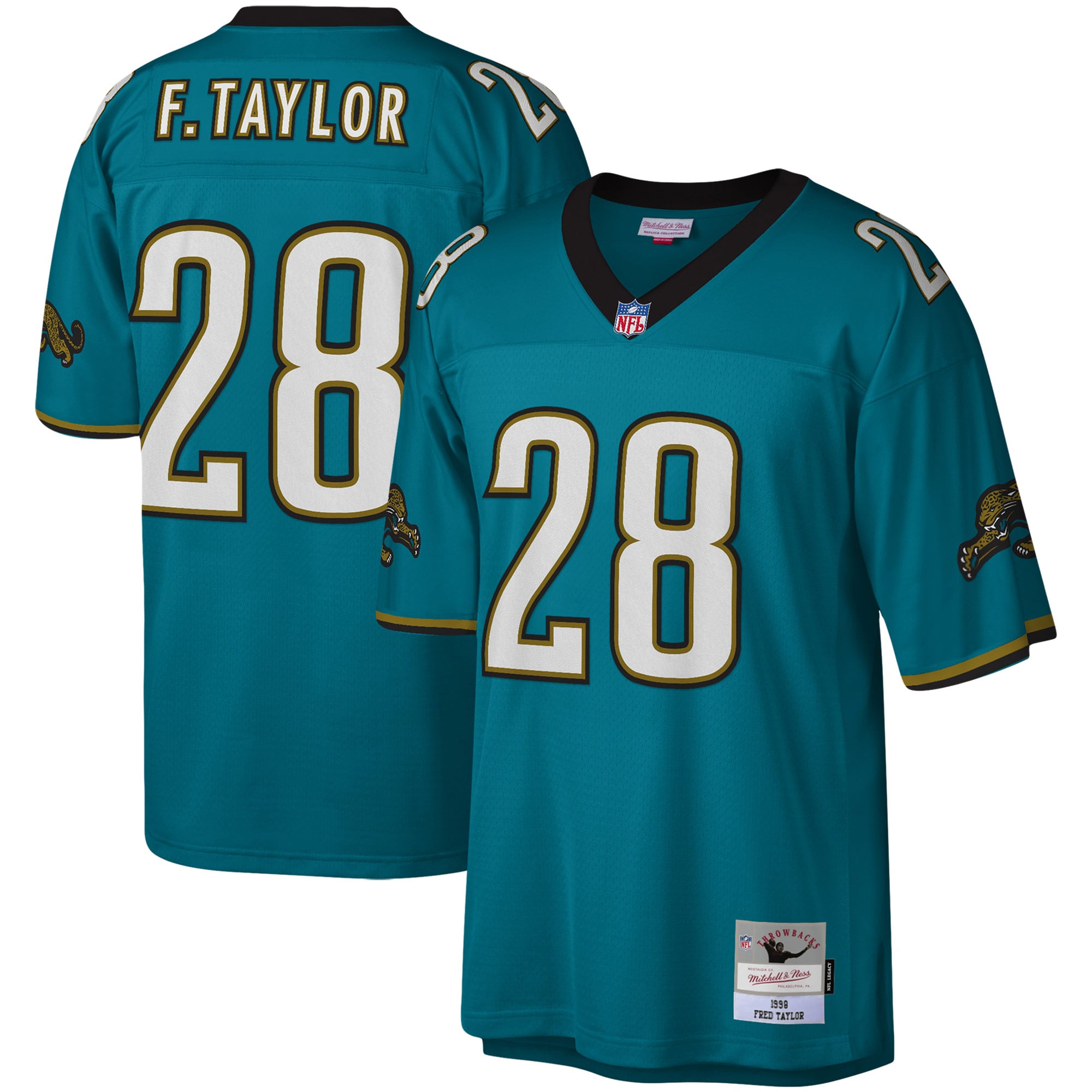 Fred Taylor Jacksonville Jaguars Legacy Jersey - Teal - Image 2