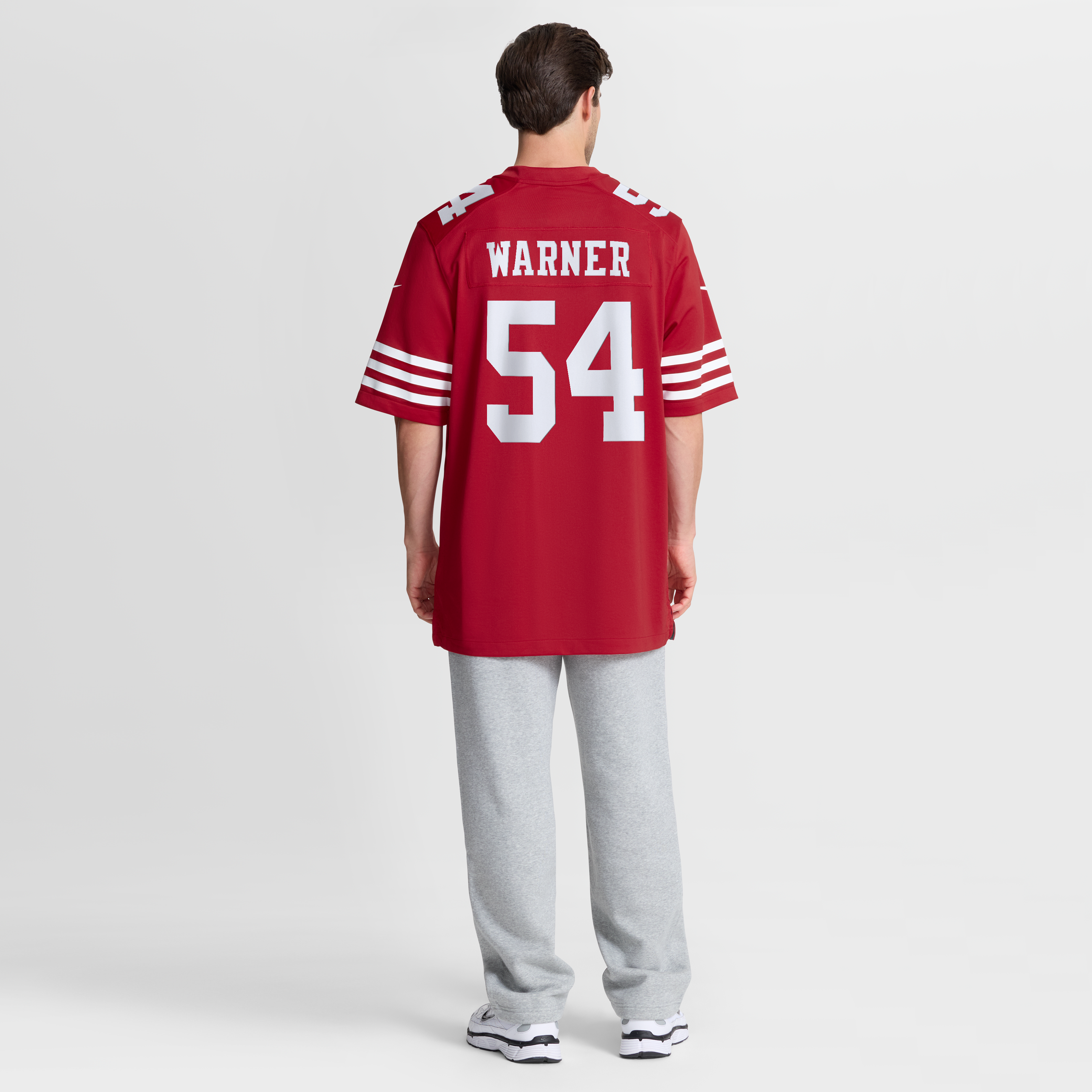 Fred Warner San Francisco 49ers 80th Anniversary Game Jersey - Scarlet - Image 6