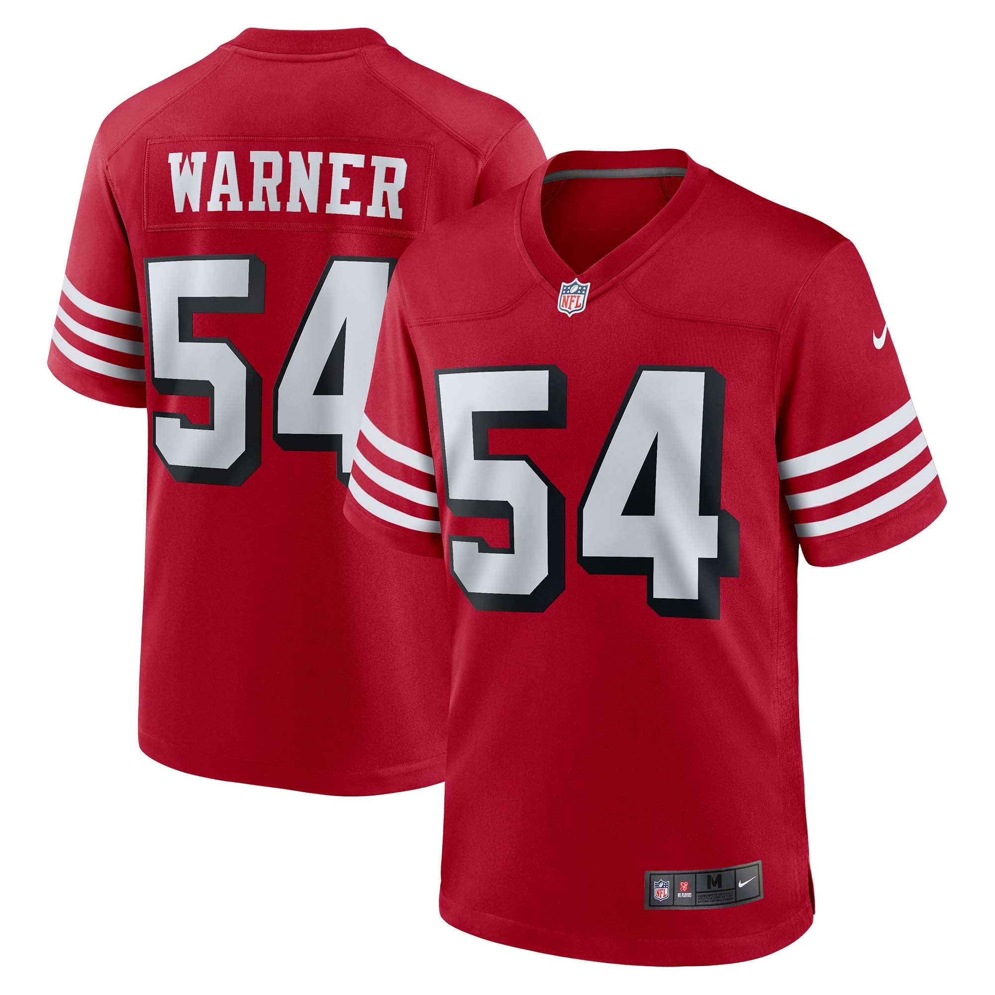 Fred Warner San Francisco 49ers Alternate Game Jersey - Scarlet - Image 2