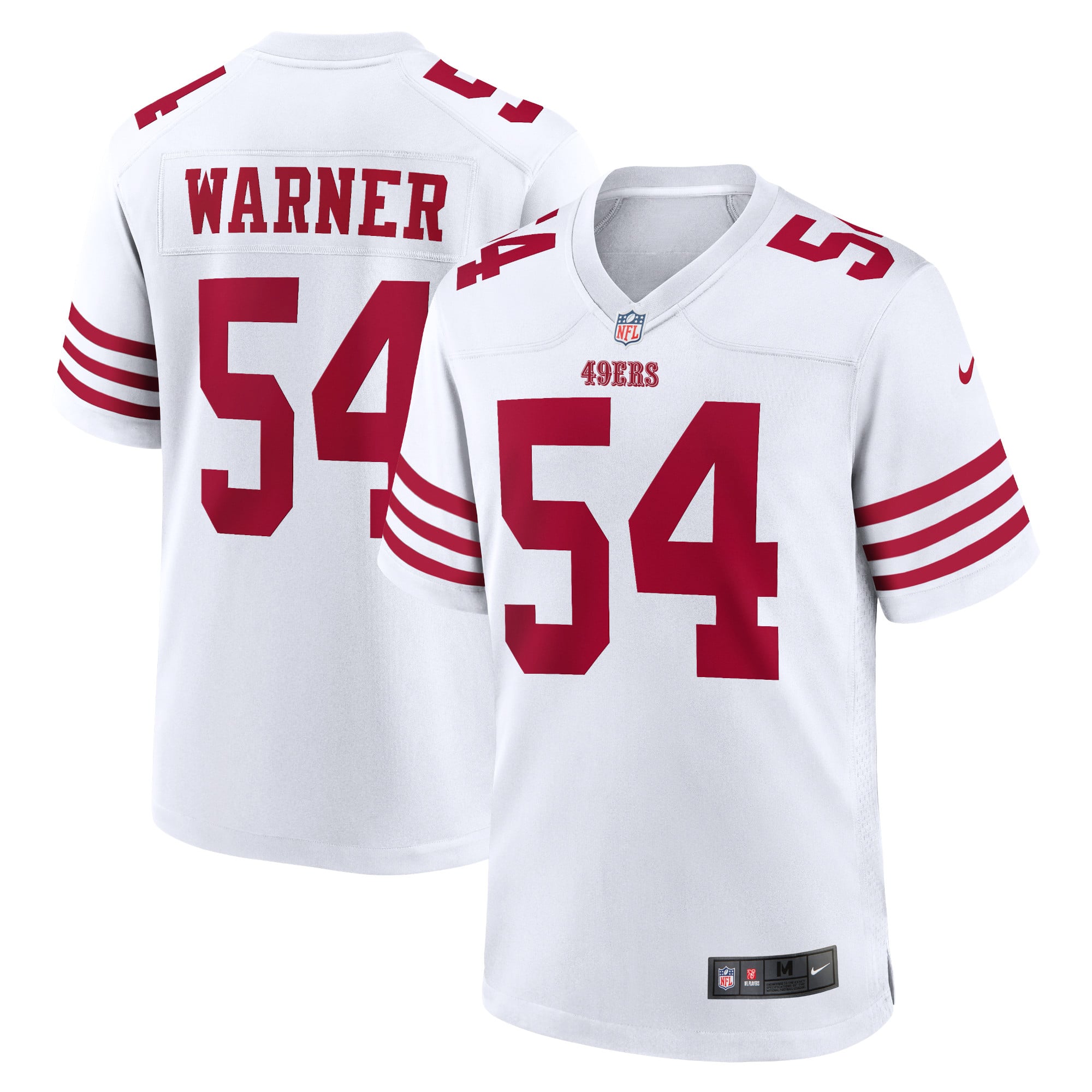 Fred Warner San Francisco 49ers Player Game Jersey - White - Image 2