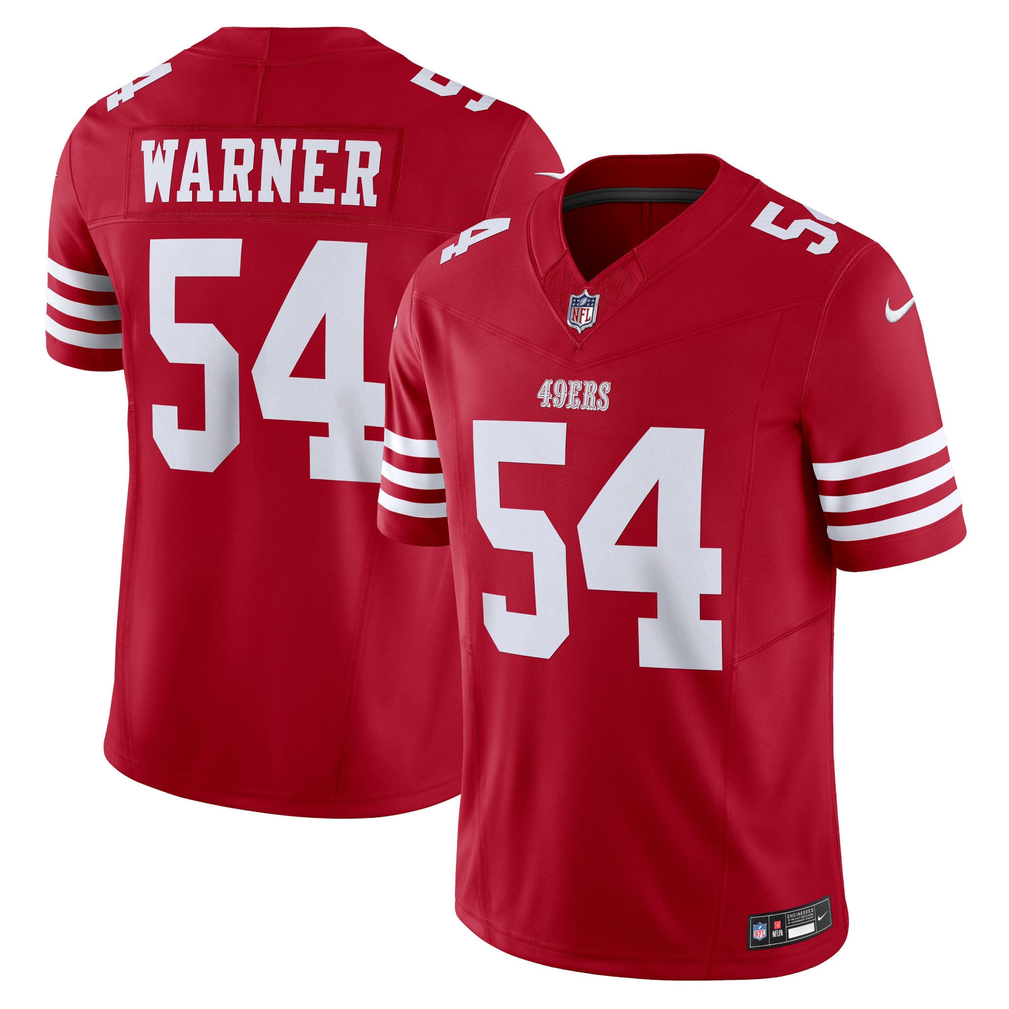 Fred Warner San Francisco 49ers Vapor F.U.S.E. Limited Jersey - Scarlet - Image 2