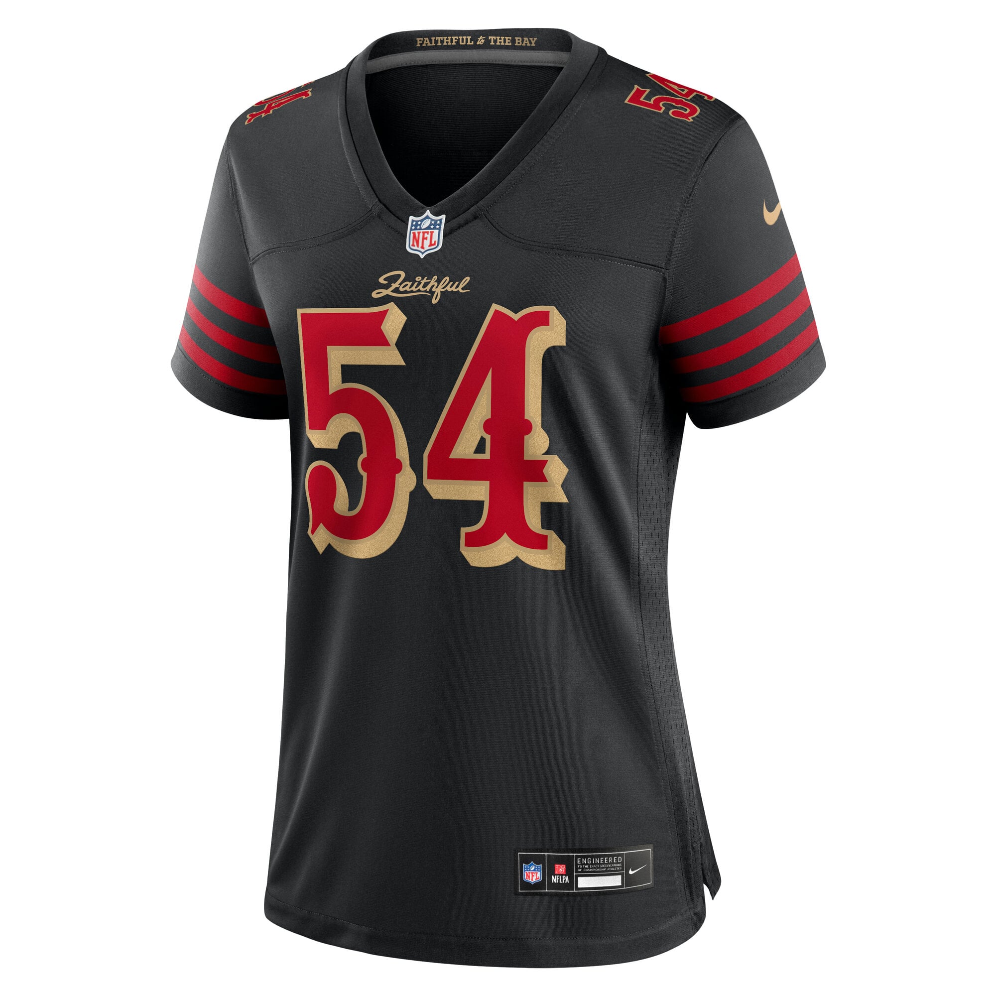 Fred Warner San Francisco 49ers Women's 2025 Rivalries Collection Game Jersey - Black - Image 3