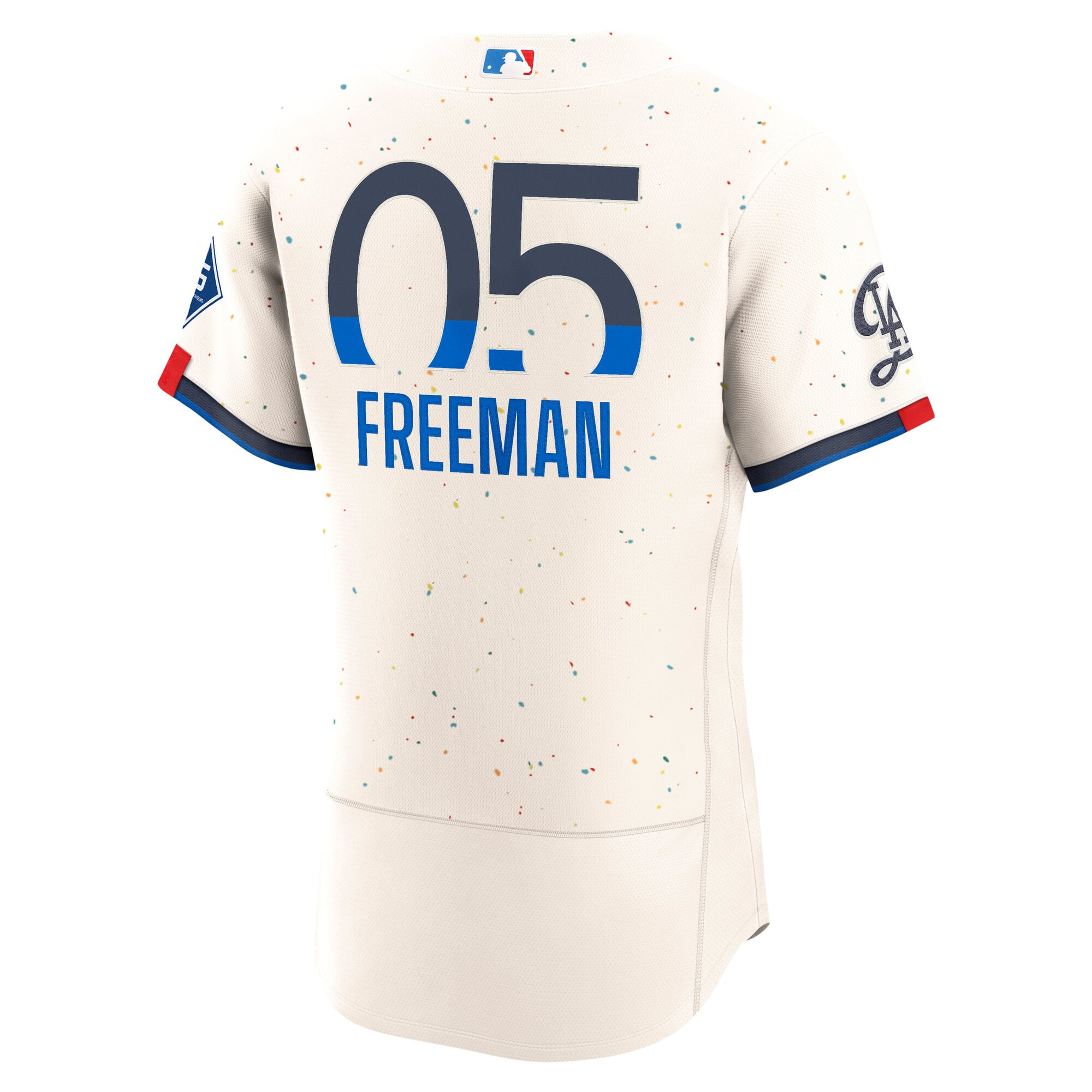 Freddie Freeman Los Angeles Dodgers City Connect Sponsor Patch Jersey - Cream - Image 4