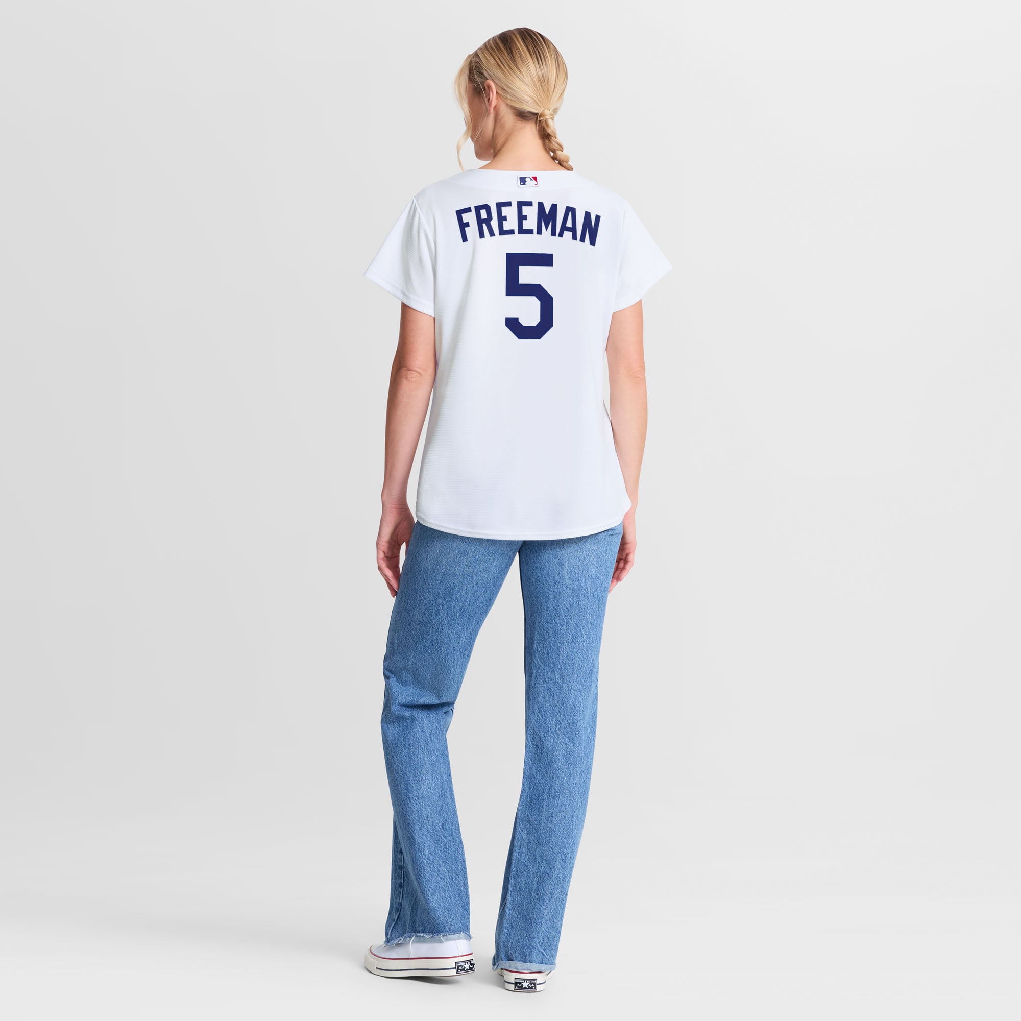 Freddie Freeman Los Angeles Dodgers Women's Home Jersey - White - Image 6