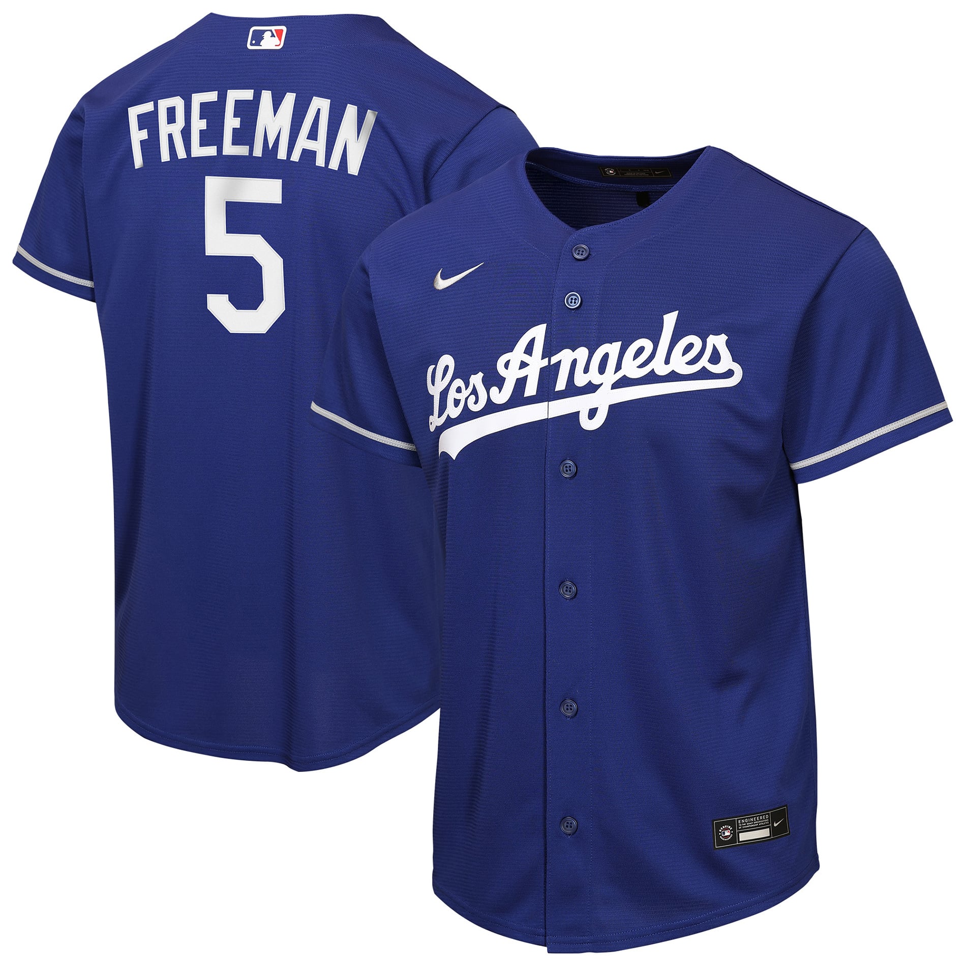 Freddie Freeman Los Angeles Dodgers Youth Alternate Jersey - Royal - Image 2