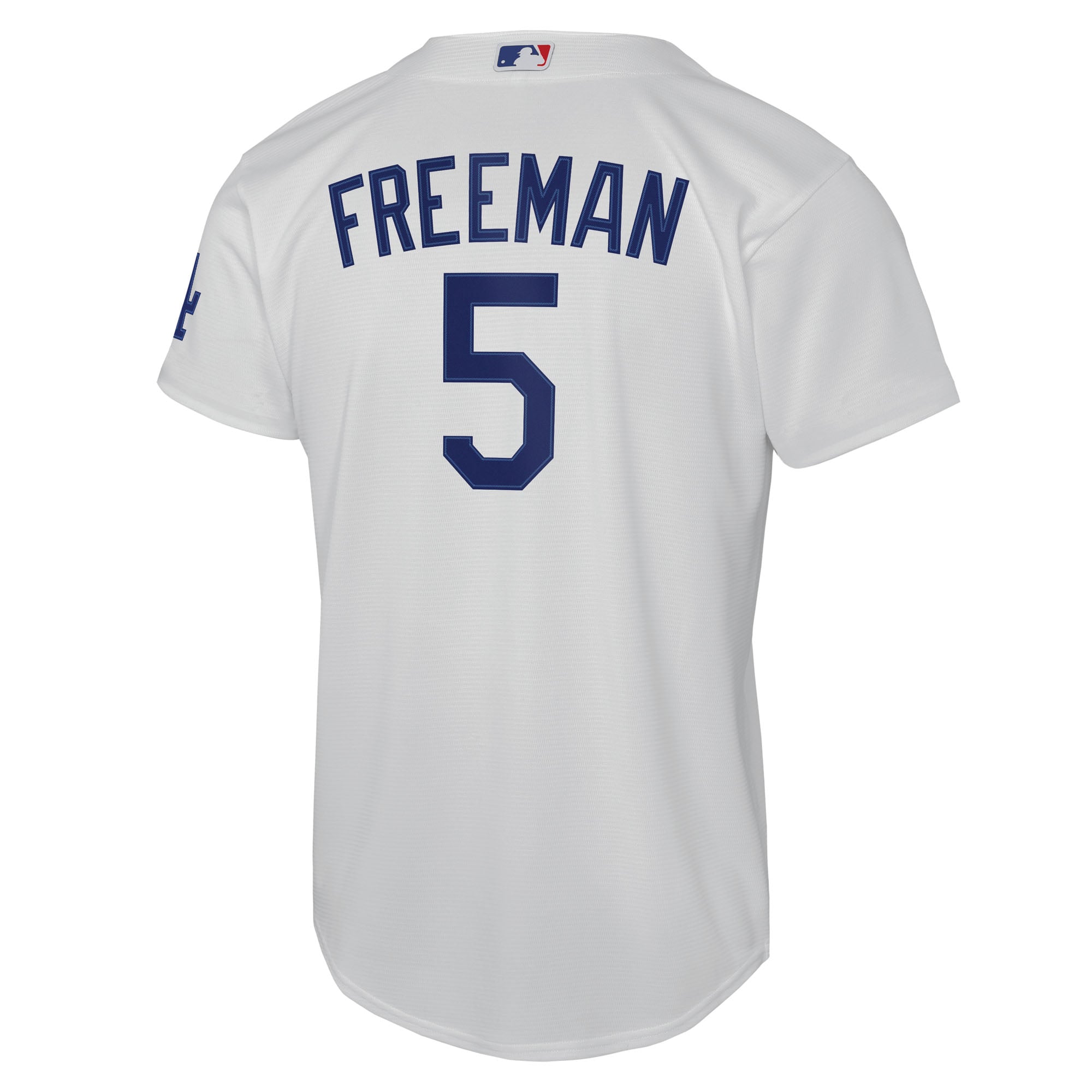 Freddie Freeman Los Angeles Dodgers Youth Home Stadium Jersey - White - Image 4