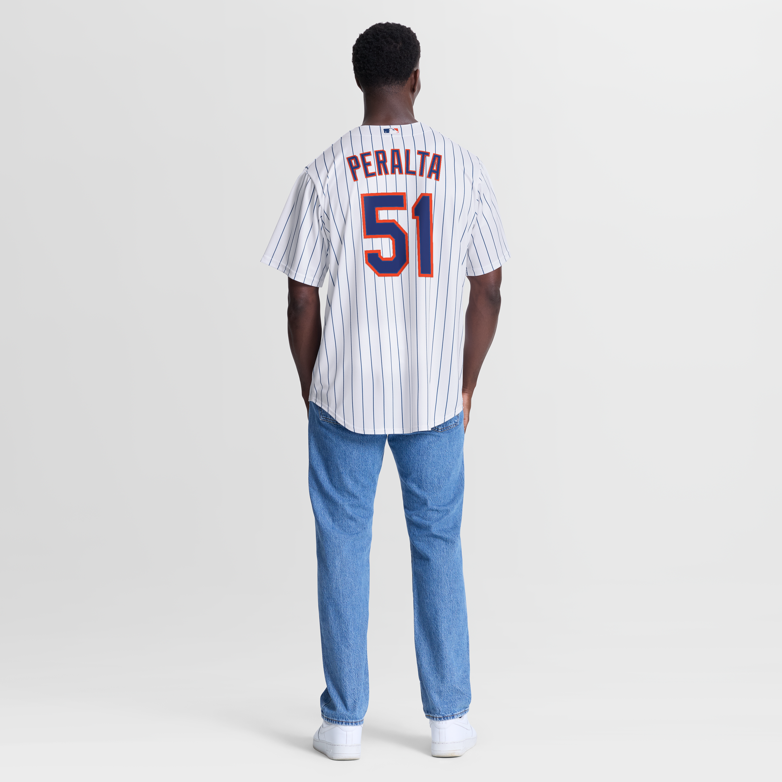 Freddy Peralta New York Mets Home Jersey - White - Image 6