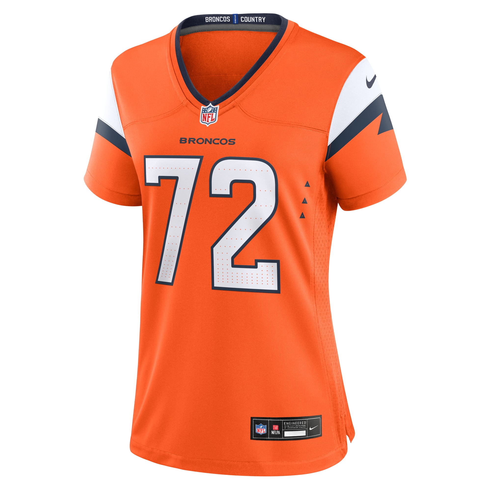 Garett Bolles Denver Broncos Women's Team Game Jersey - Orange - Image 3