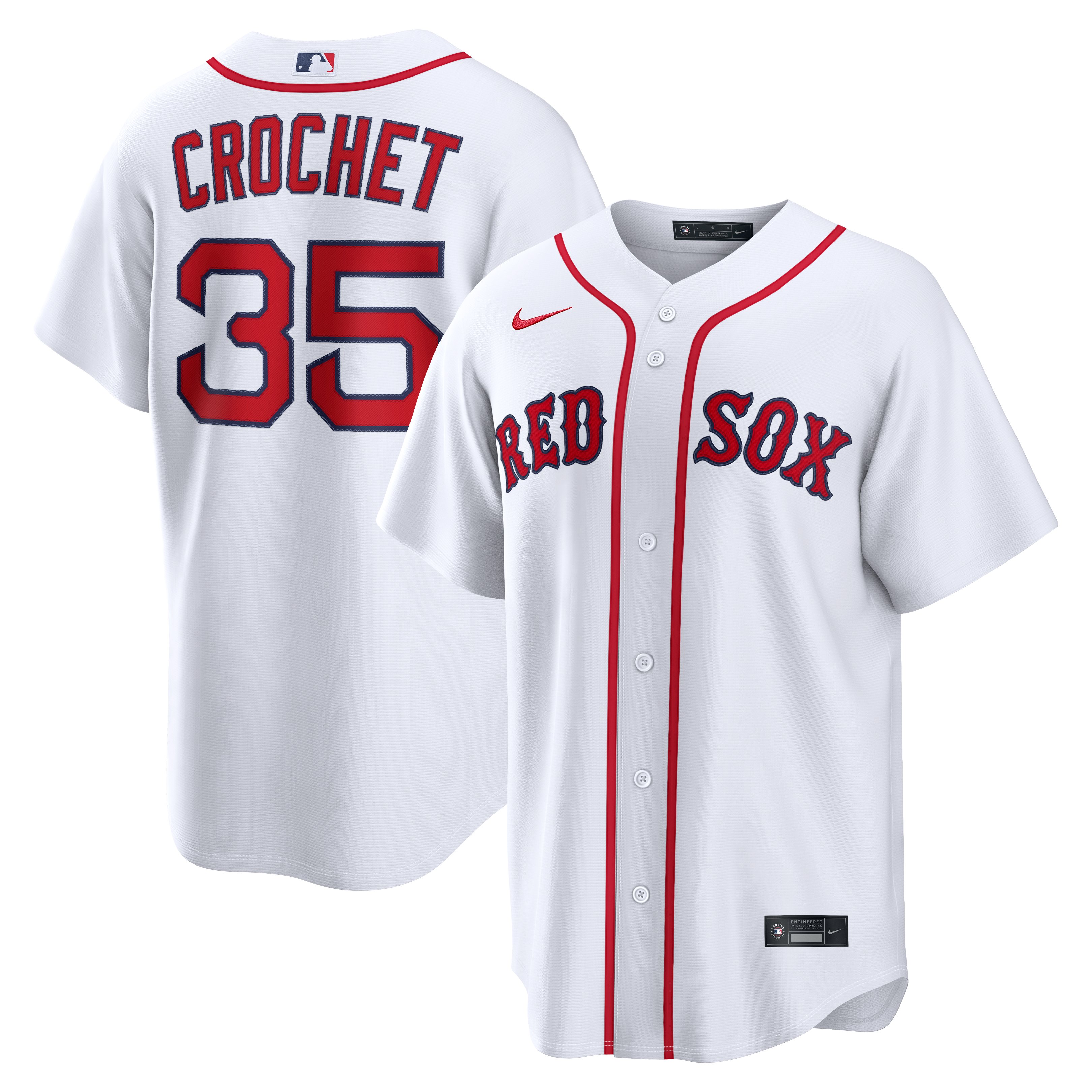 Garrett Crochet Boston Red Sox Home Jersey - White