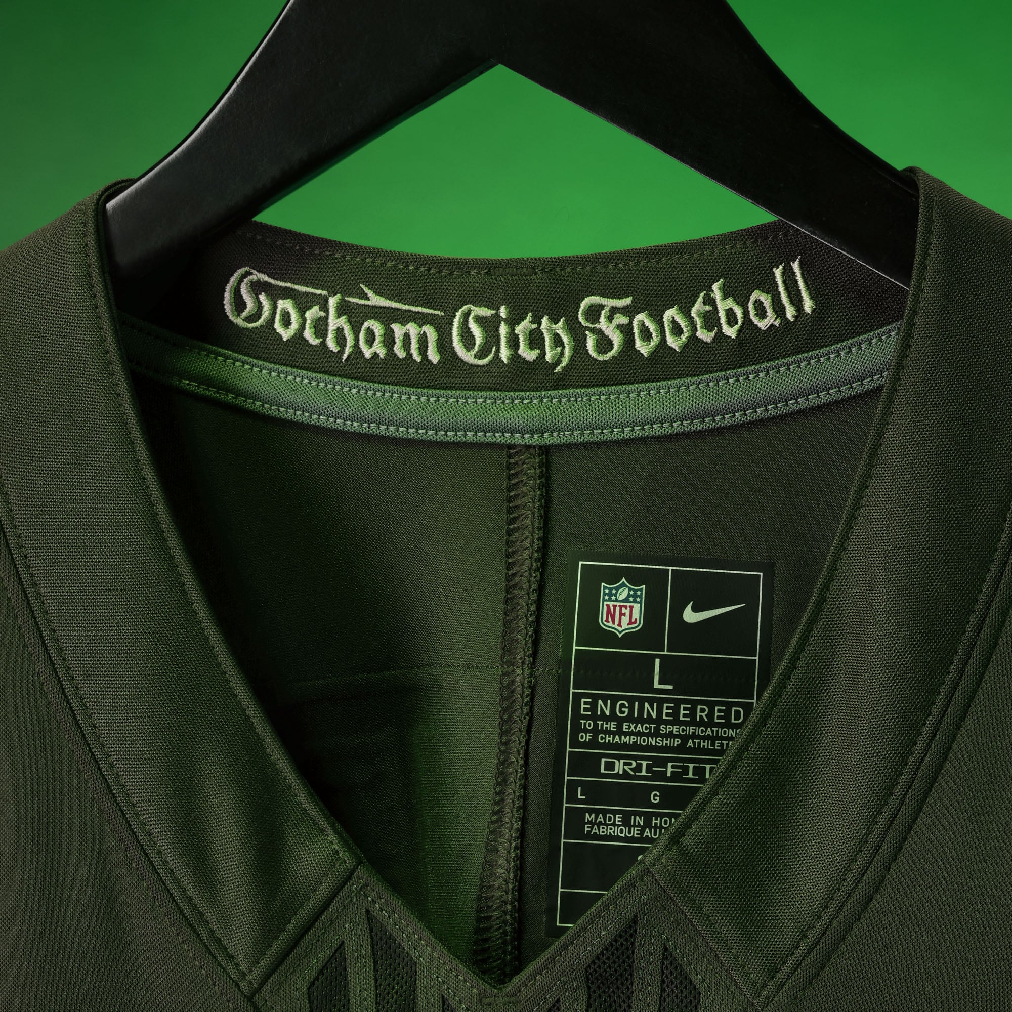 Garrett Wilson New York Jets 2025 Rivalries Collection Stitched Limited Jersey - Gotham Green - Image 5