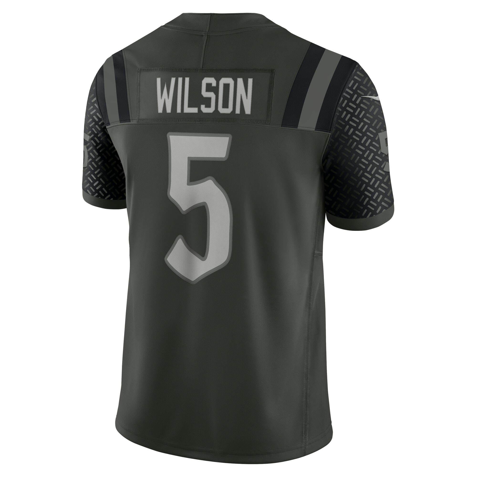 Garrett Wilson New York Jets 2025 Rivalries Collection Stitched Limited Jersey - Gotham Green - Image 4