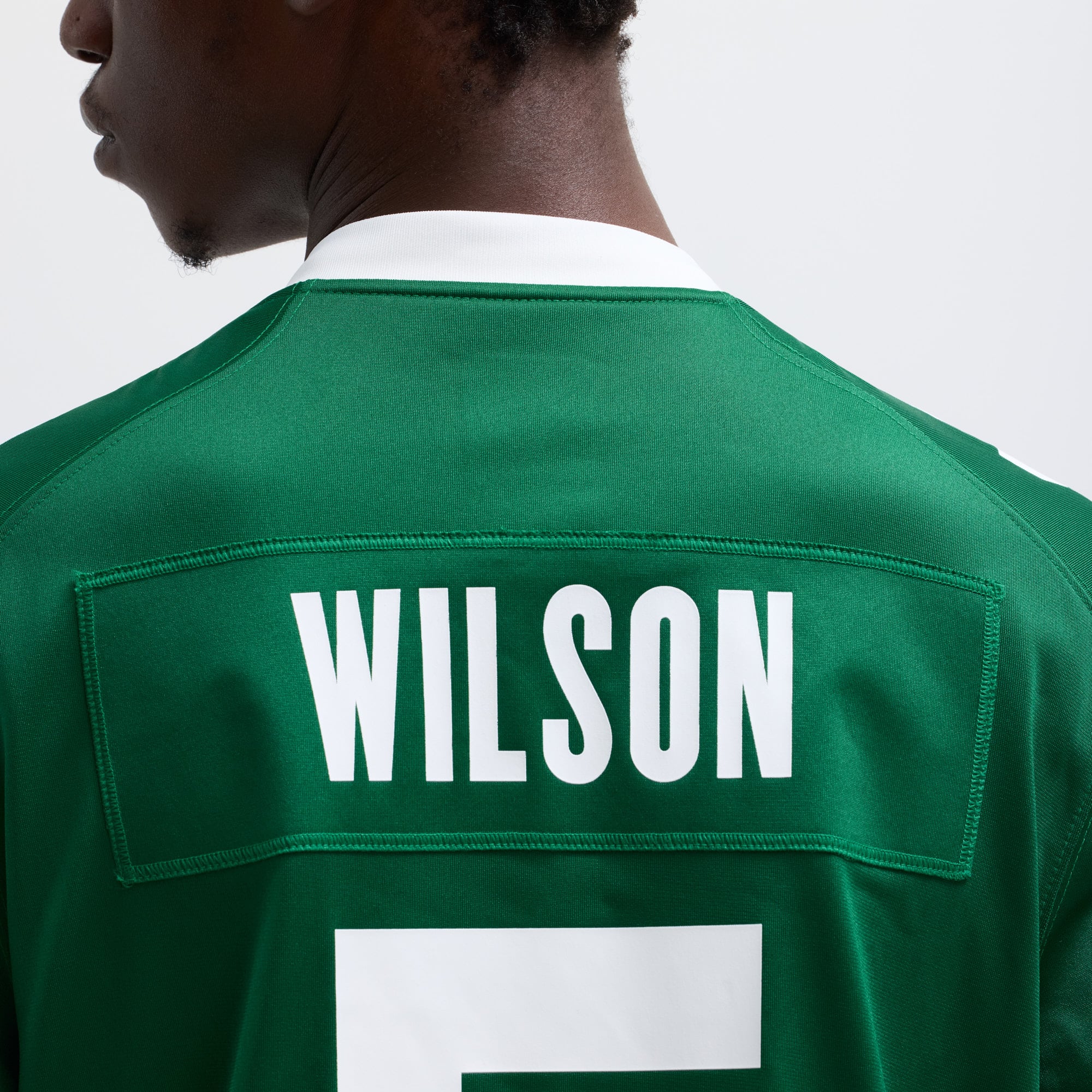 Garrett Wilson New York Jets Alternate Game Jersey - Legacy Black - Green - Image 9
