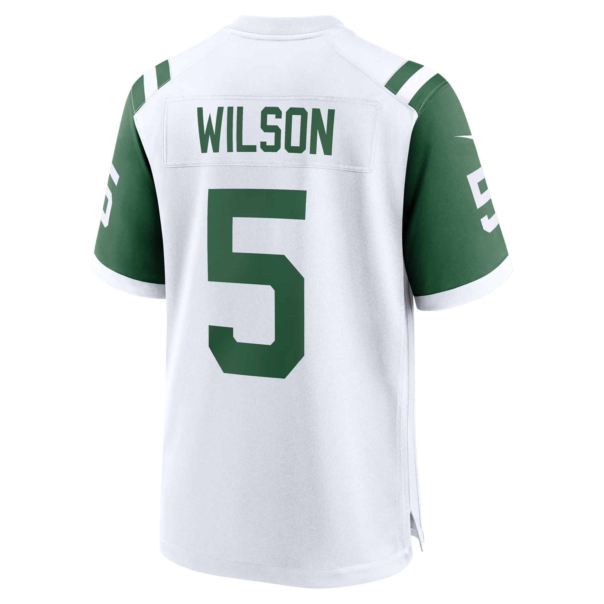 Garrett Wilson New York Jets Classic Alternate Game Jersey - White - Image 4