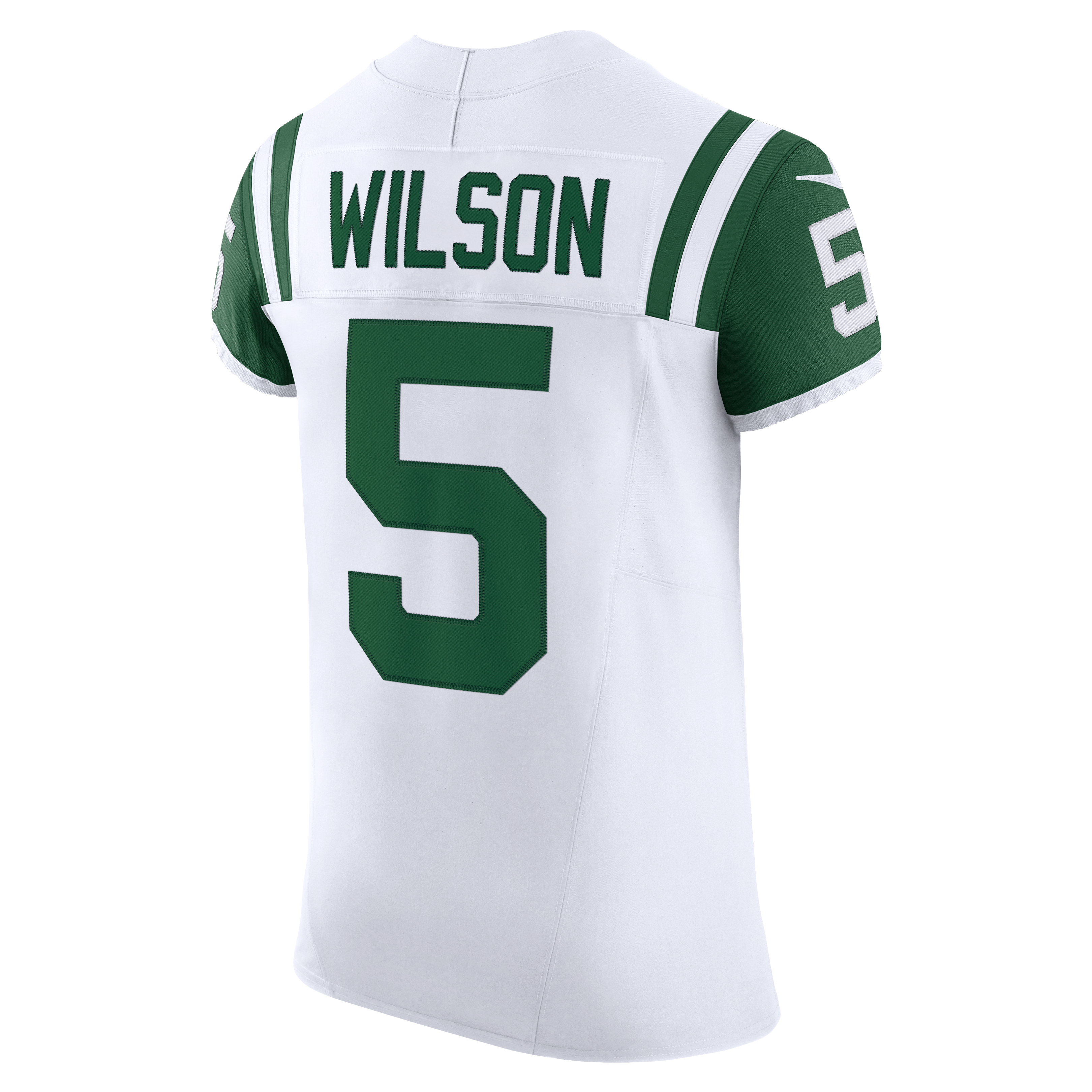 Garrett Wilson New York Jets Classic Alternate Vapor F.U.S.E. Elite Jersey - White - Image 8