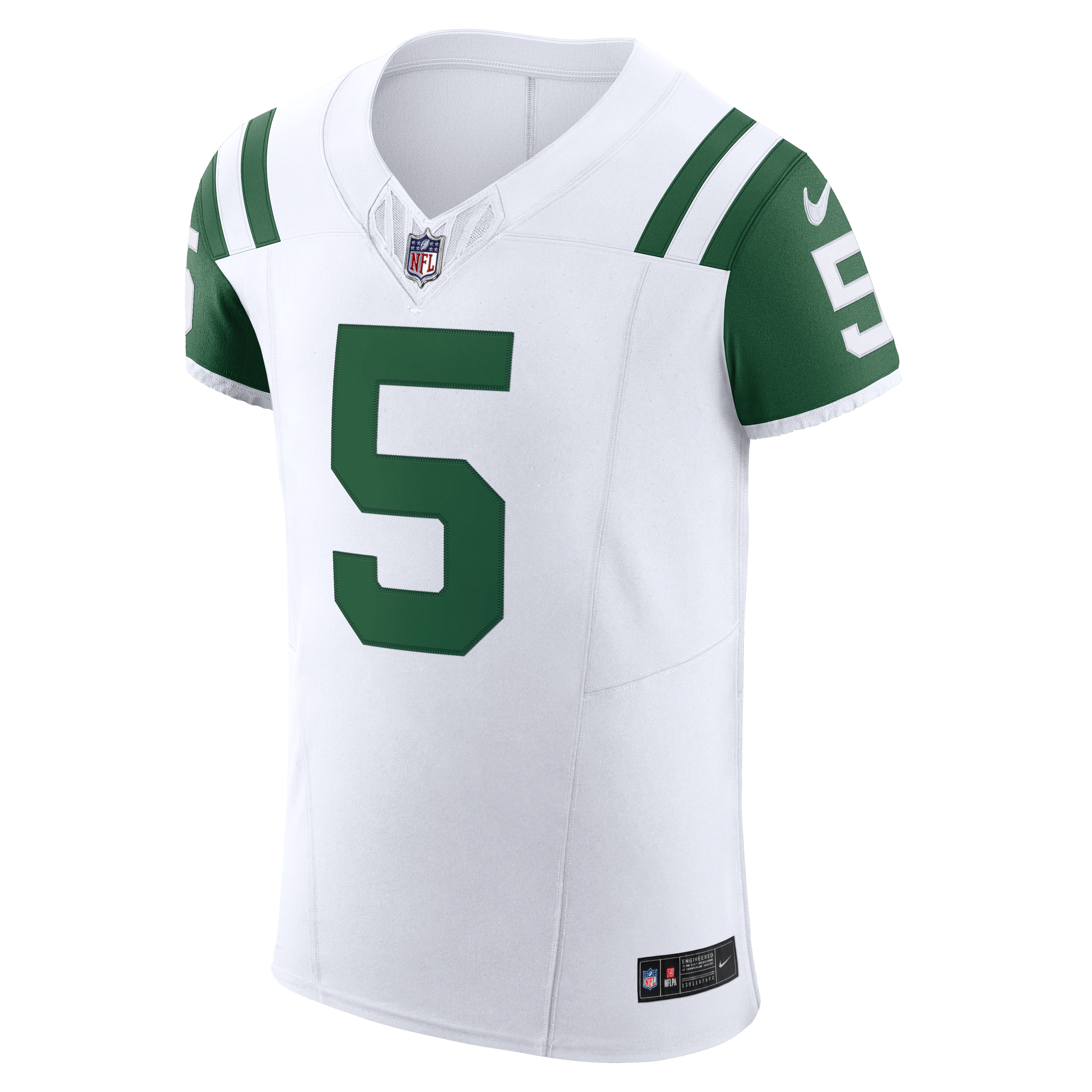 Garrett Wilson New York Jets Classic Alternate Vapor F.U.S.E. Elite Jersey - White - Image 7