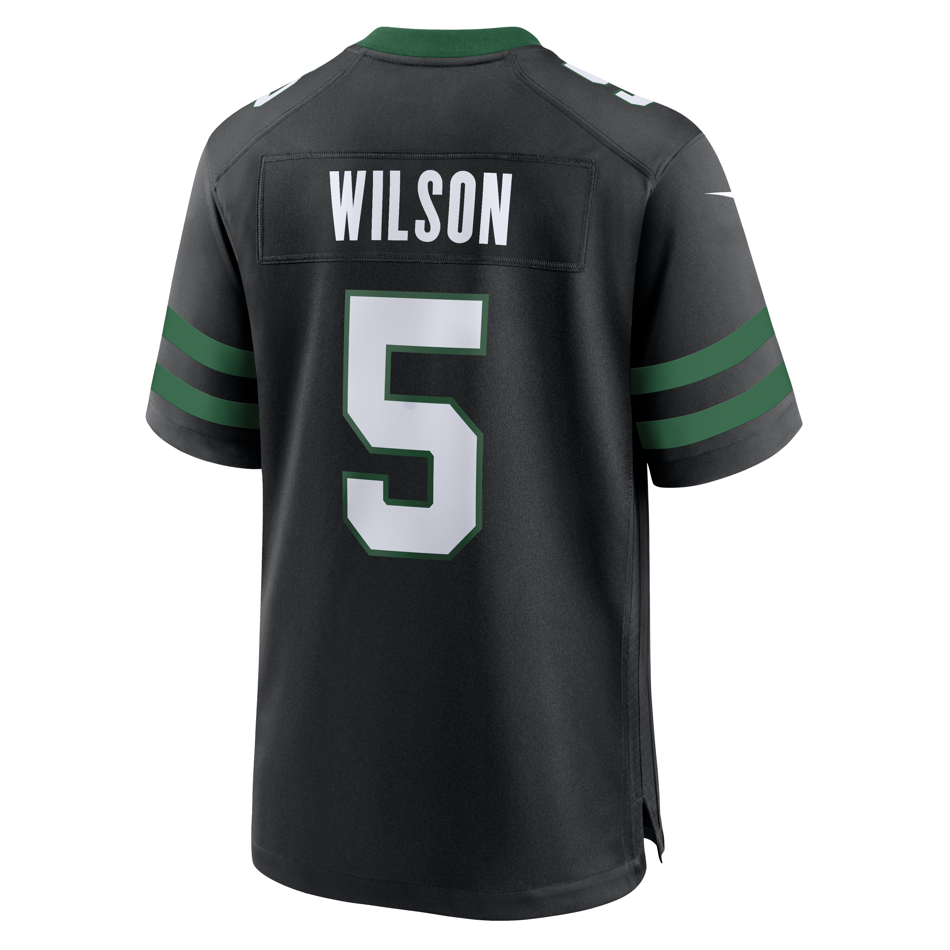 Garrett Wilson New York Jets Game Jersey - Legacy Green - Black - Image 9