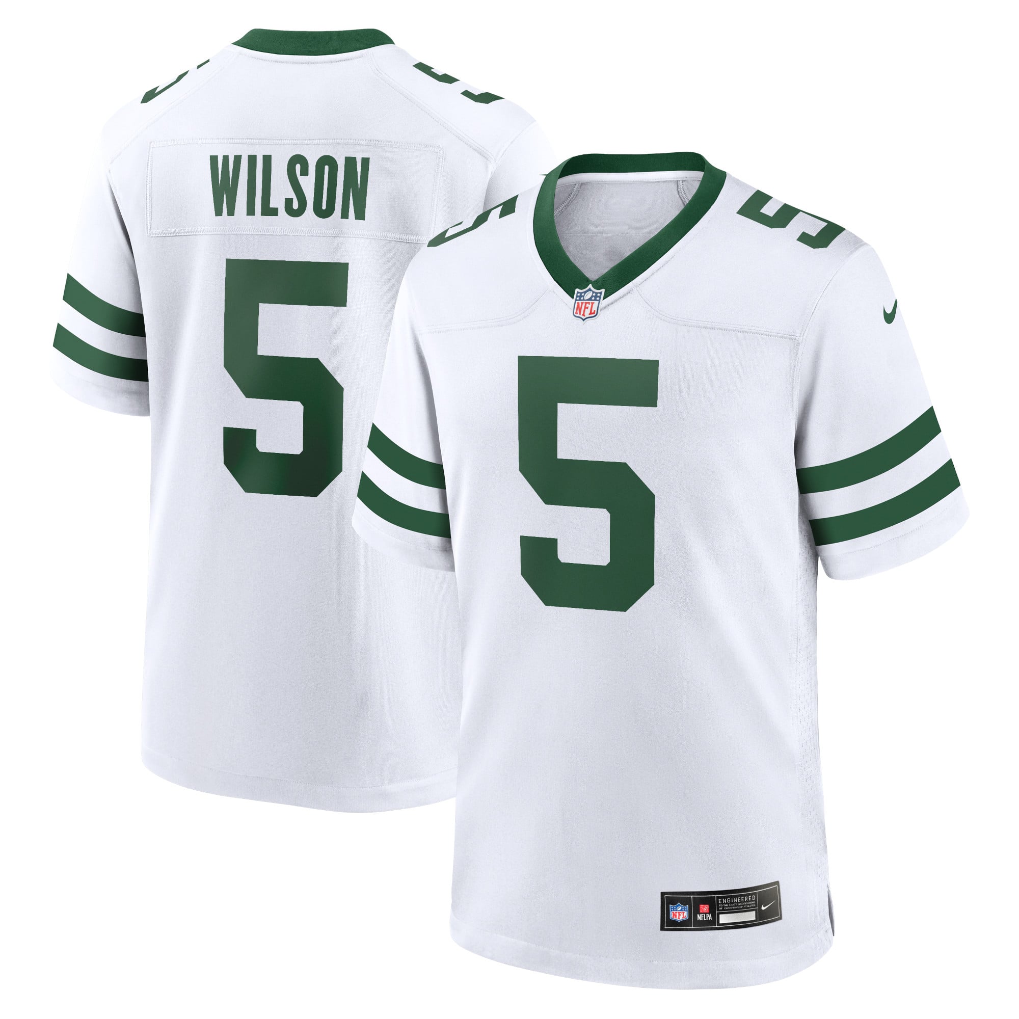 Garrett Wilson New York Jets Game Jersey - Legacy Green - White