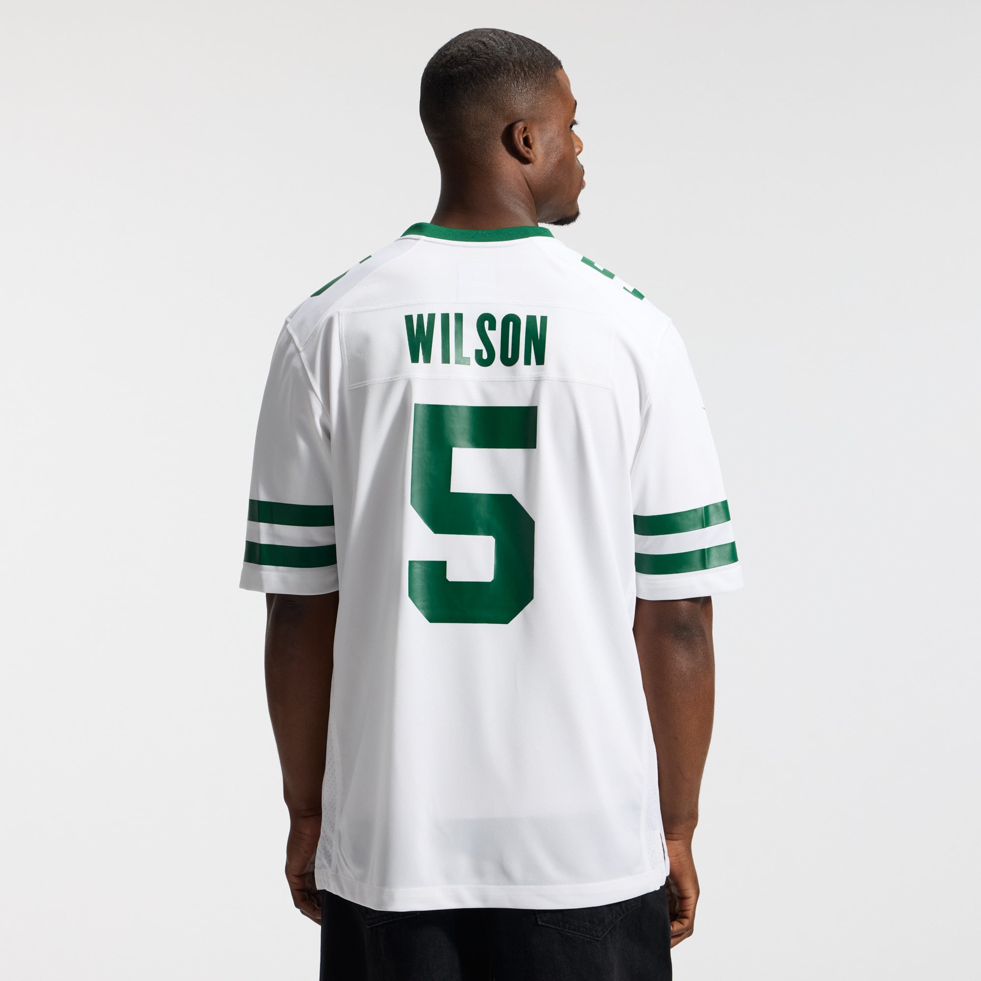 Garrett Wilson New York Jets Game Jersey - Legacy Green - White - Image 5