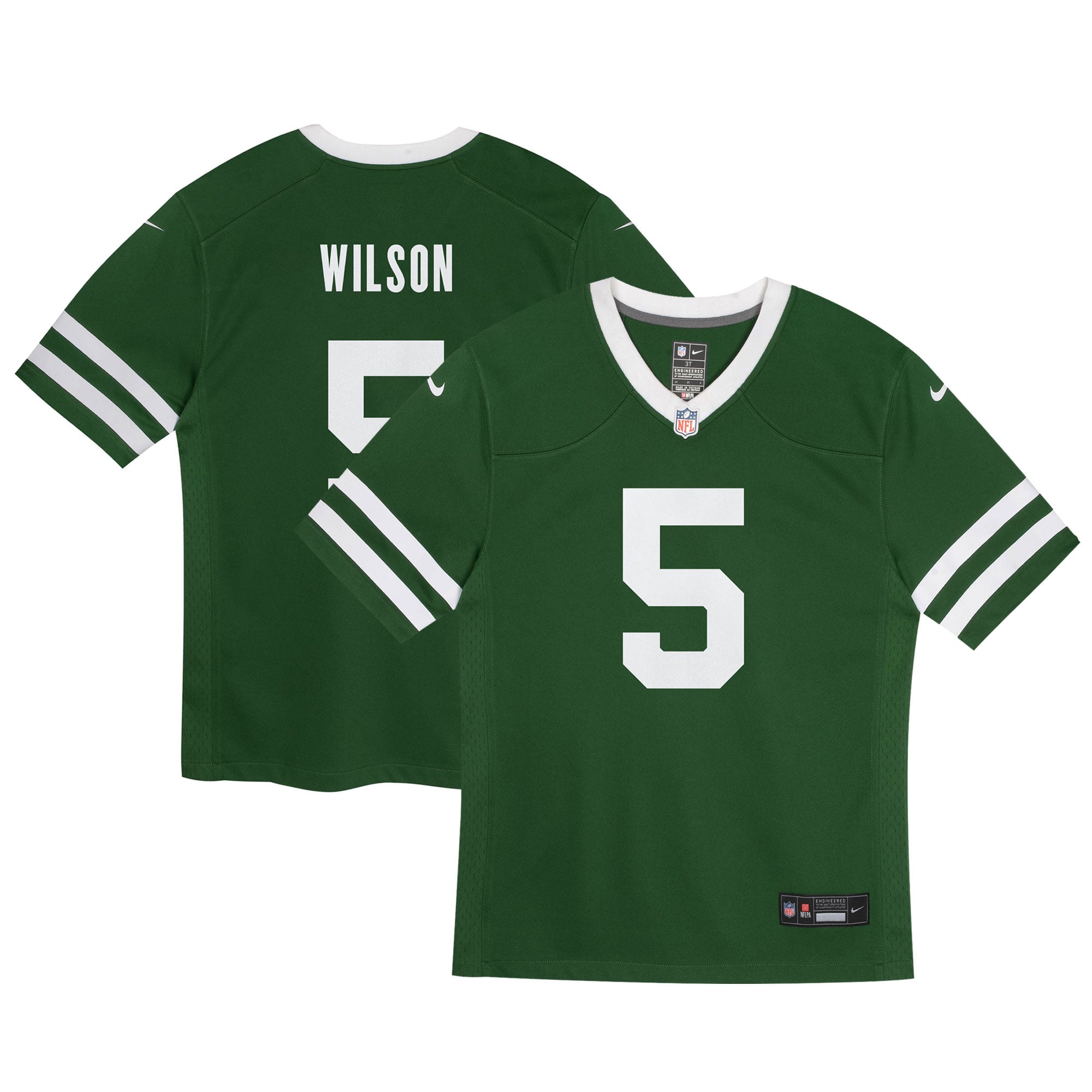 Garrett Wilson New York Jets Toddler Game Jersey - Legacy Green - Image 2