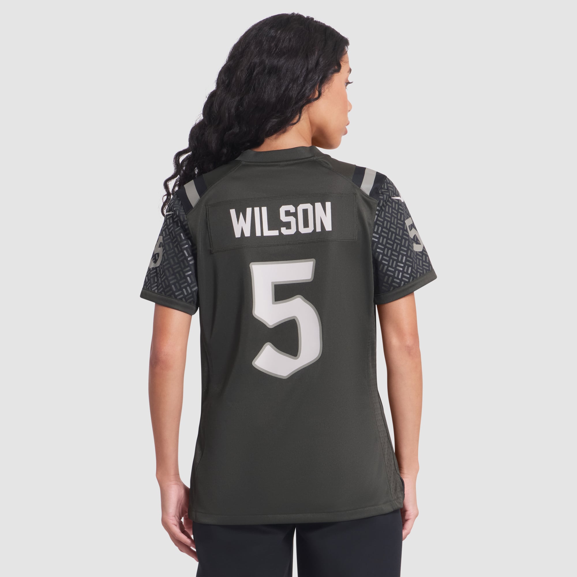 Garrett Wilson New York Jets Women's 2025 Rivalries Collection Game Jersey - Gotham Green - Image 6