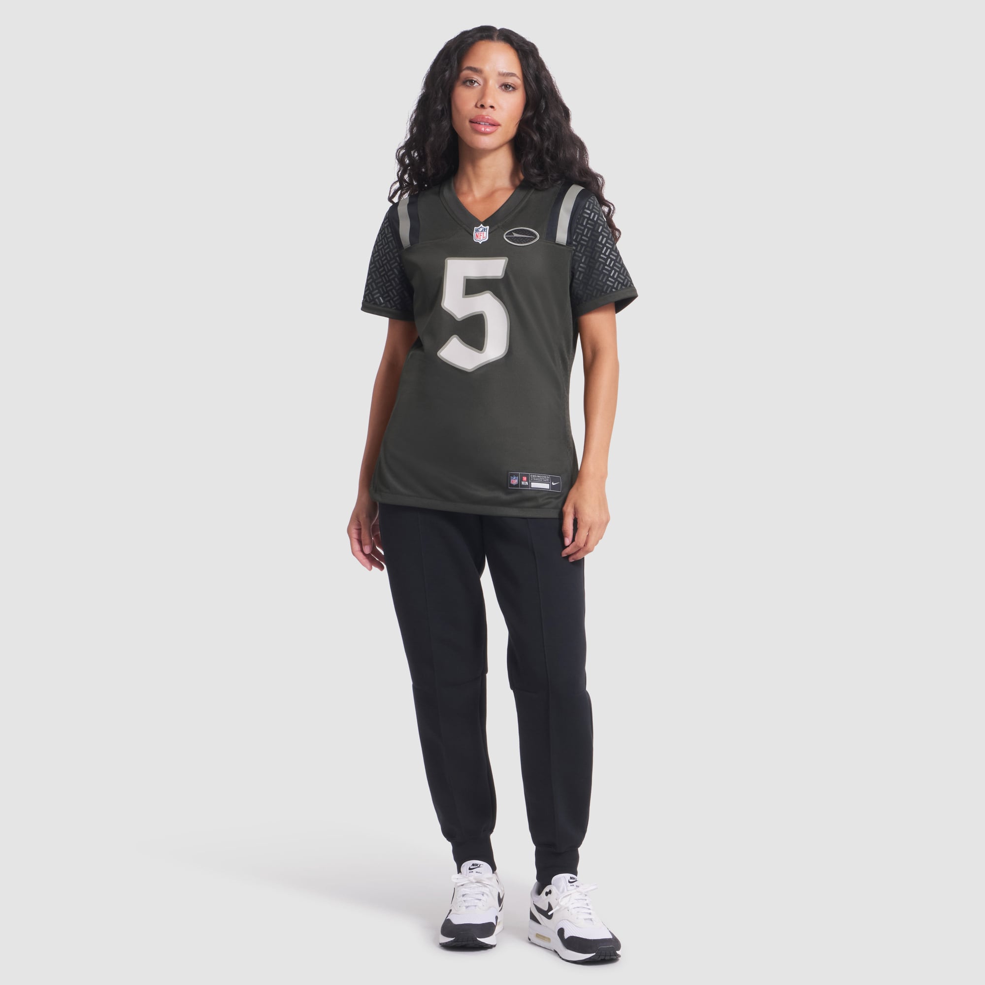 Garrett Wilson New York Jets Women's 2025 Rivalries Collection Game Jersey - Gotham Green - Image 7