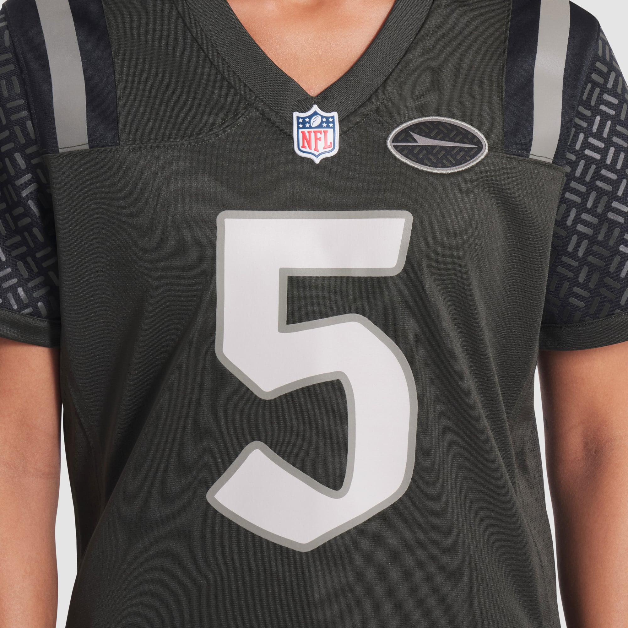 Garrett Wilson New York Jets Women's 2025 Rivalries Collection Game Jersey - Gotham Green - Image 11