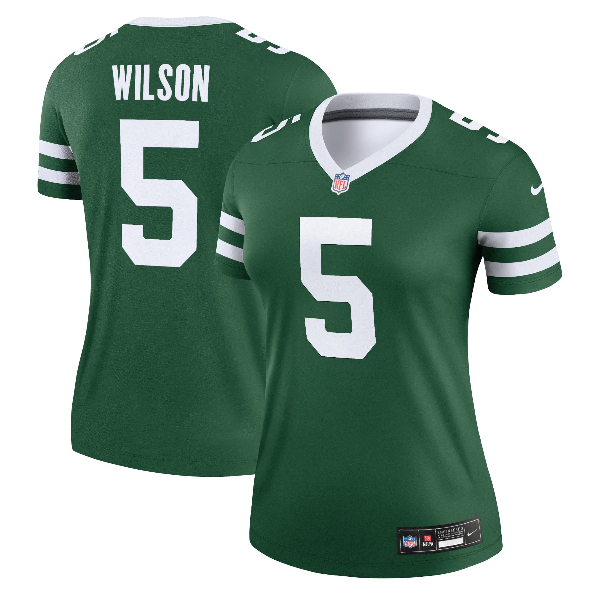 Garrett Wilson New York Jets Women's Alternate Legend Player Performance Top - Classic Alternate White - Green