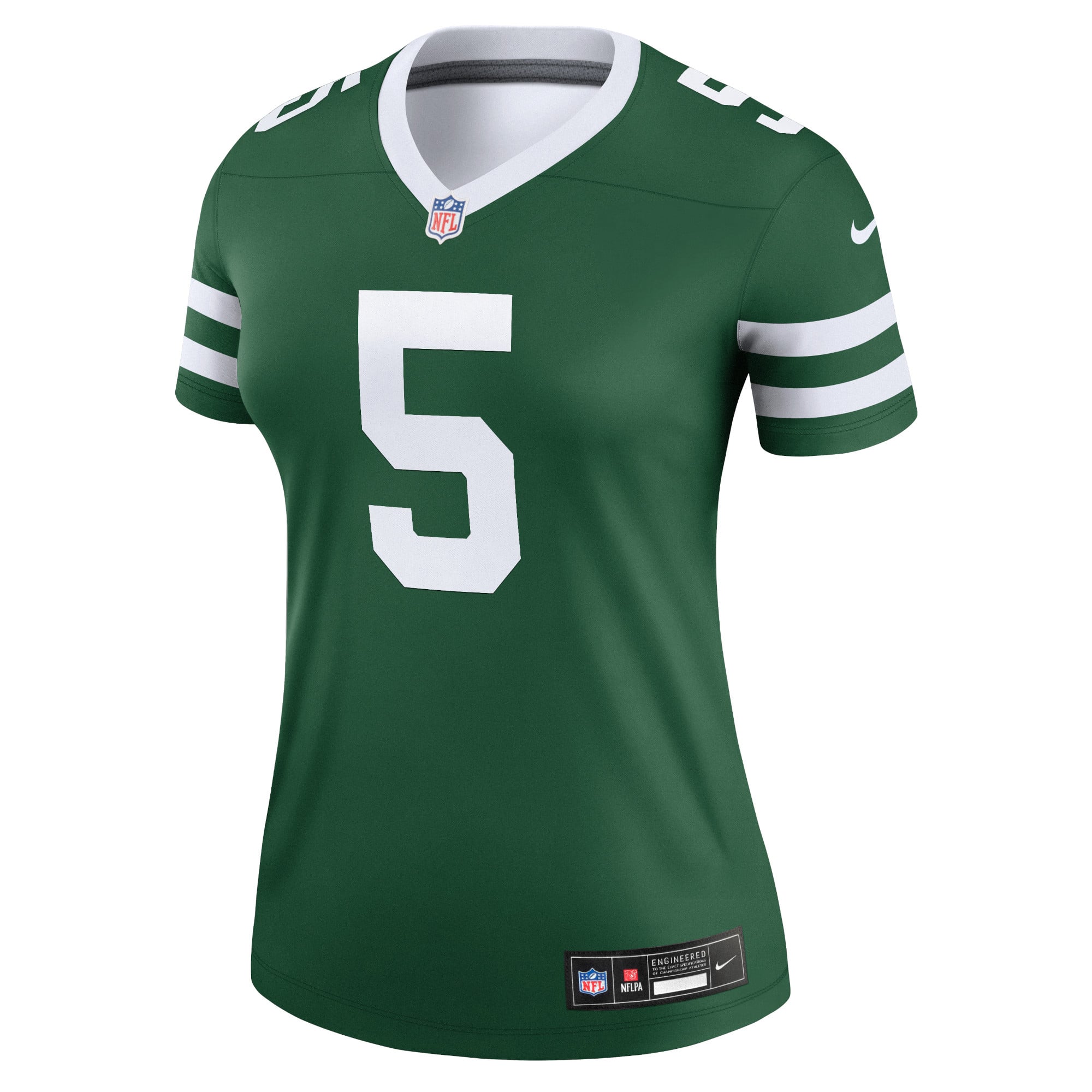 Garrett Wilson New York Jets Women's Alternate Legend Player Performance Top - Legacy Black - Green - Image 3