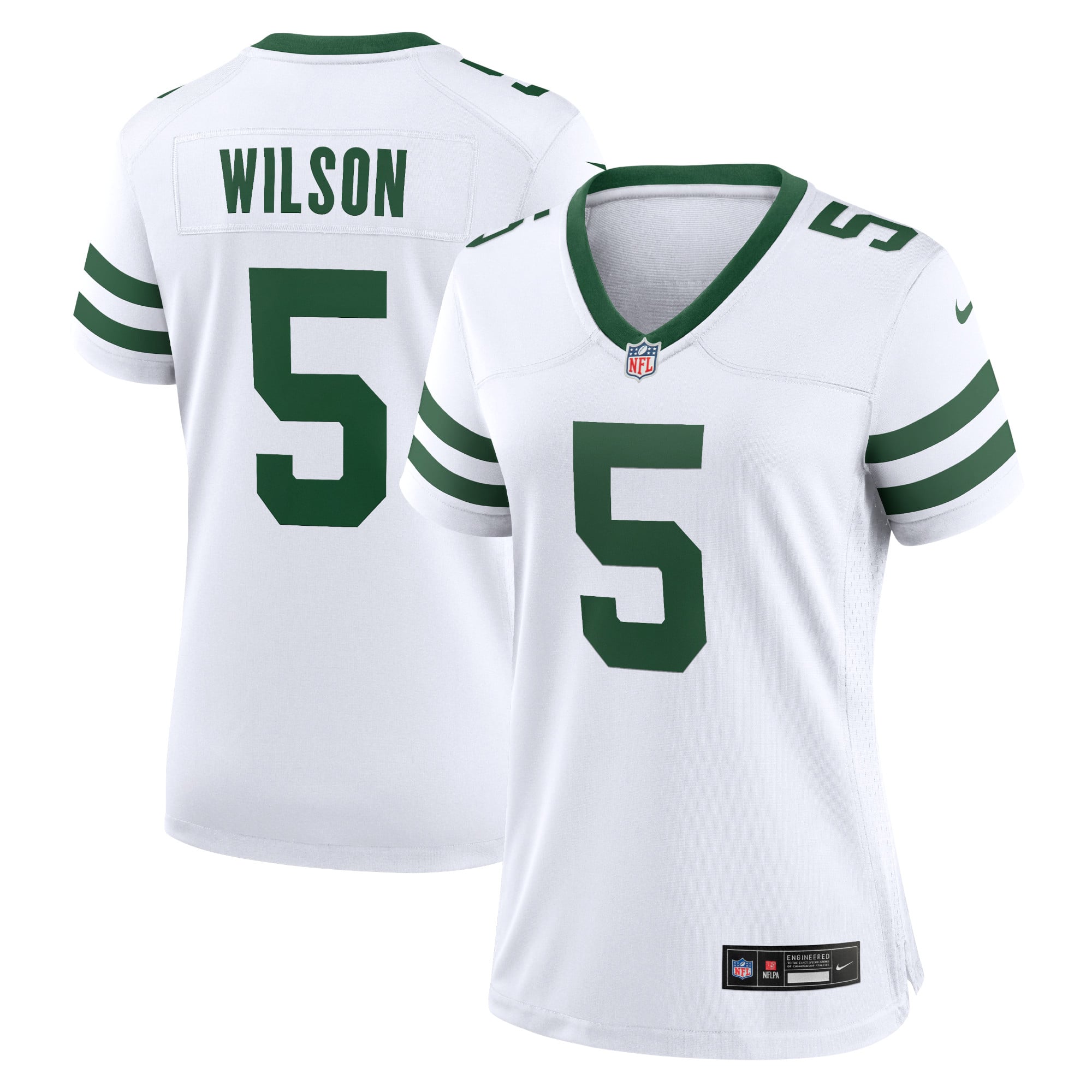 Garrett Wilson New York Jets Women's Game Jersey - Legacy White - White