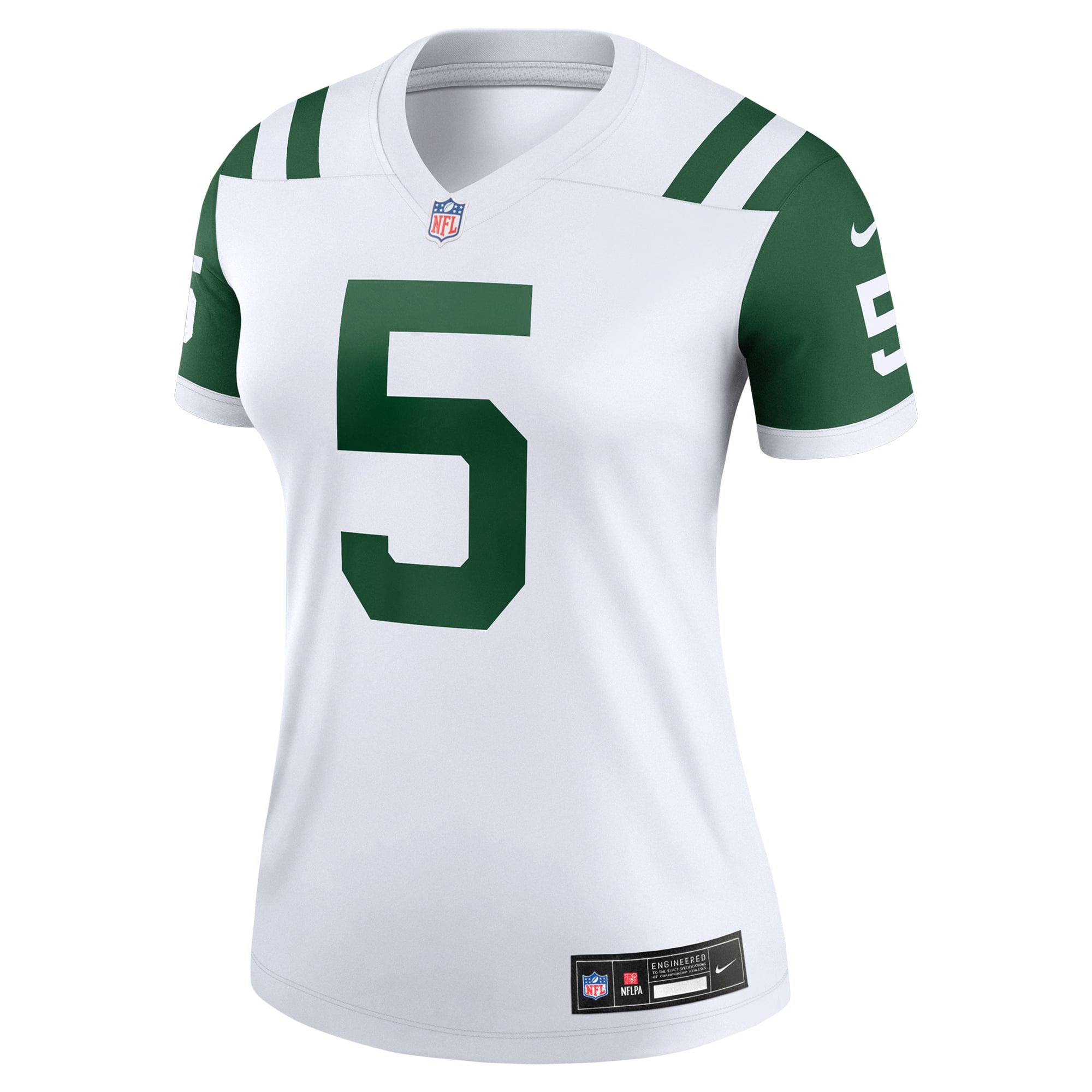 Garrett Wilson New York Jets Women's Legend Player Performance Top - Legacy Green - White - Image 3
