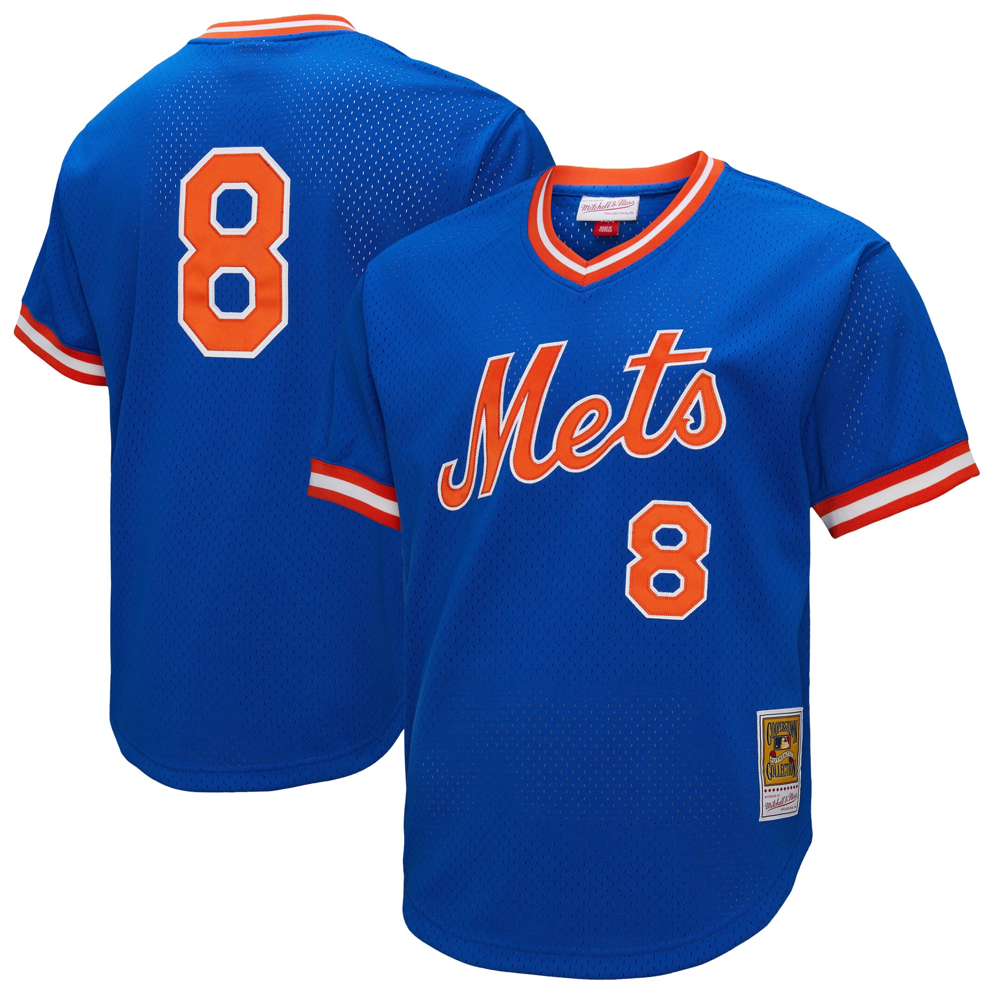 Gary Carter New York Mets Big & Tall Cooperstown Collection Mesh Batting Practice Jersey - Royal - Image 2