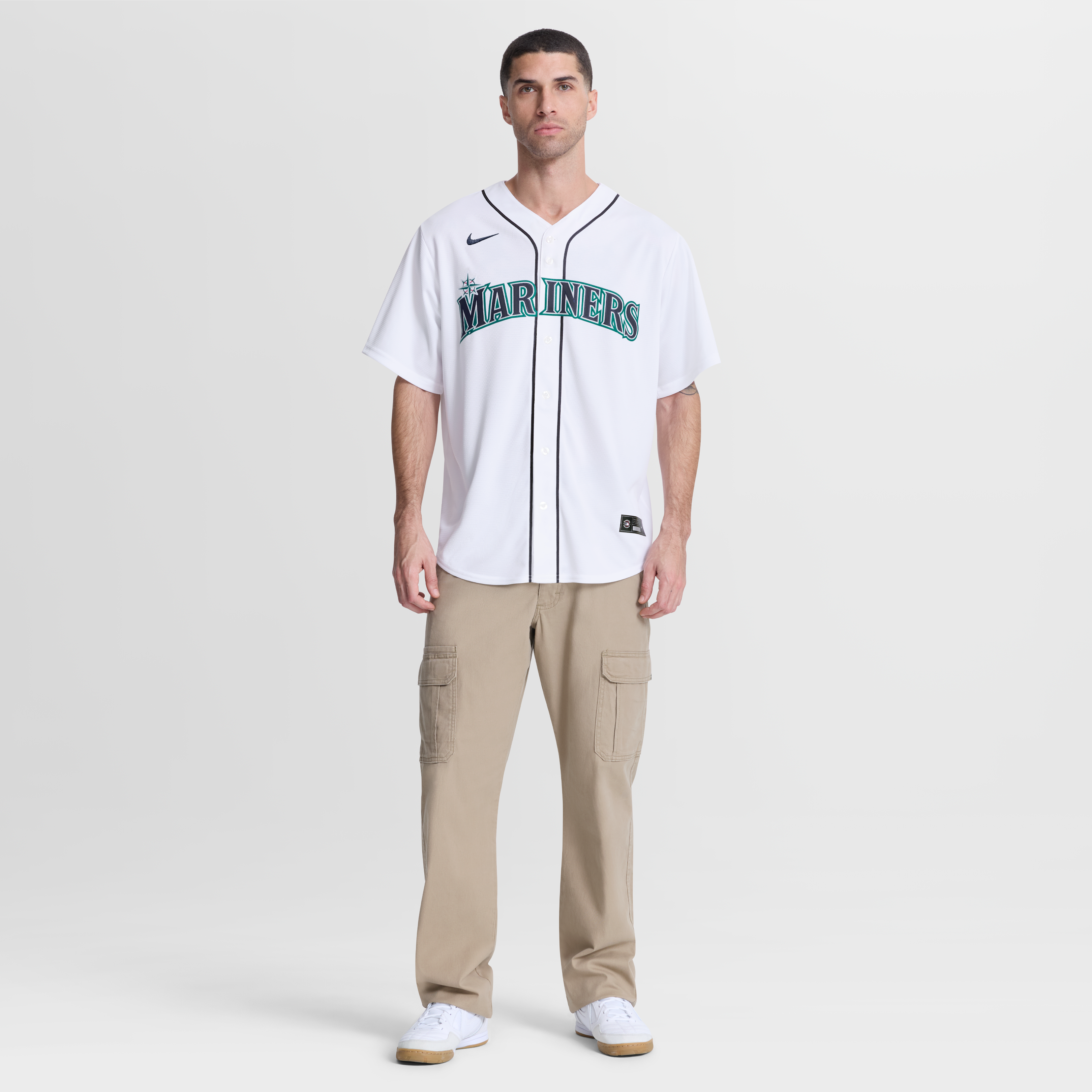 George Kirby Seattle Mariners Home Jersey - White - Image 7