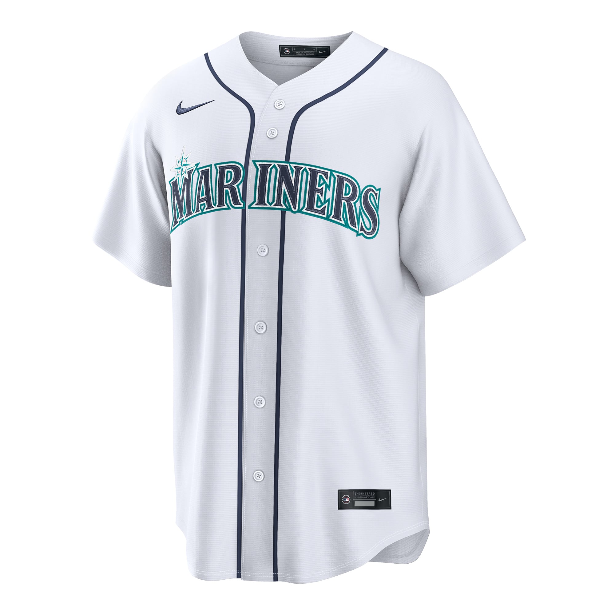 George Kirby Seattle Mariners Home Jersey - White - Image 3