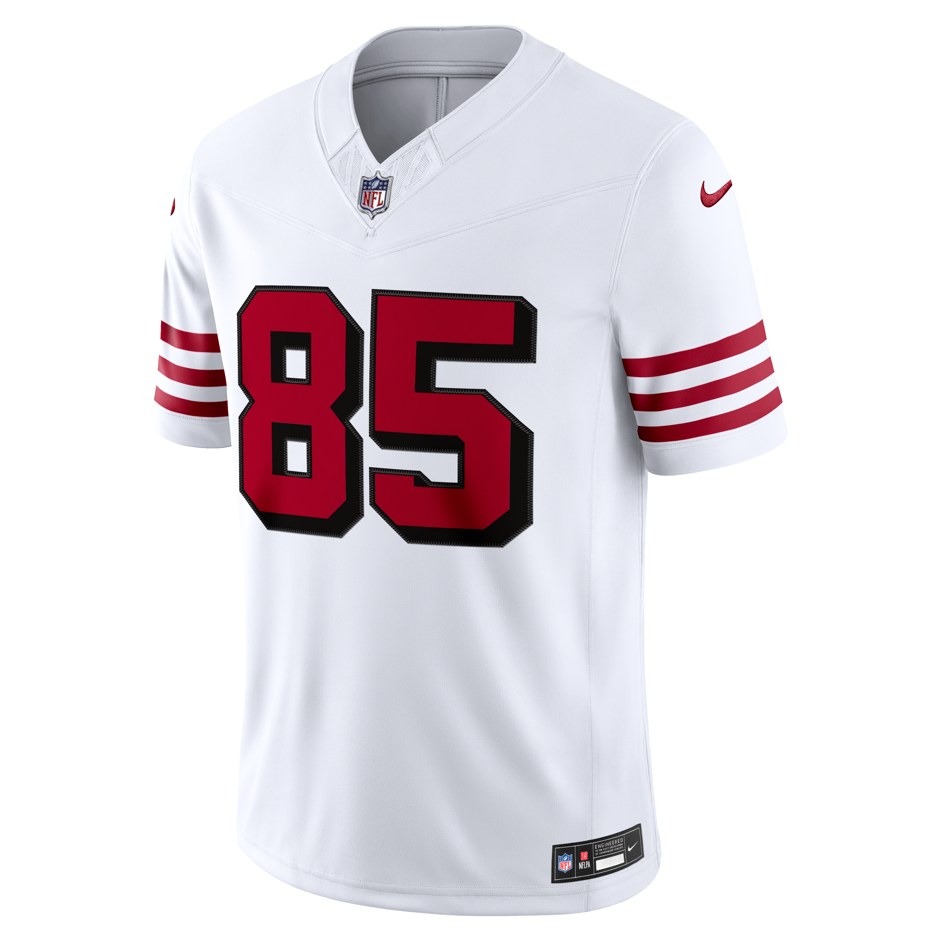 George Kittle San Francisco 49ers Alternate Vapor F.U.S.E. Stitched Limited Jersey - White - Image 3