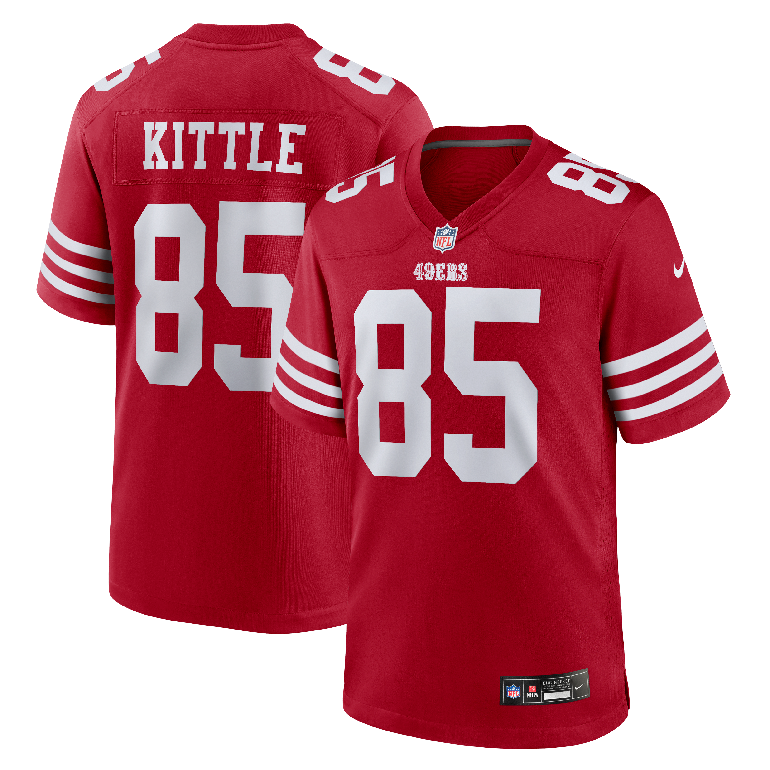 George Kittle San Francisco 49ers Player Game Jersey - Scarlet