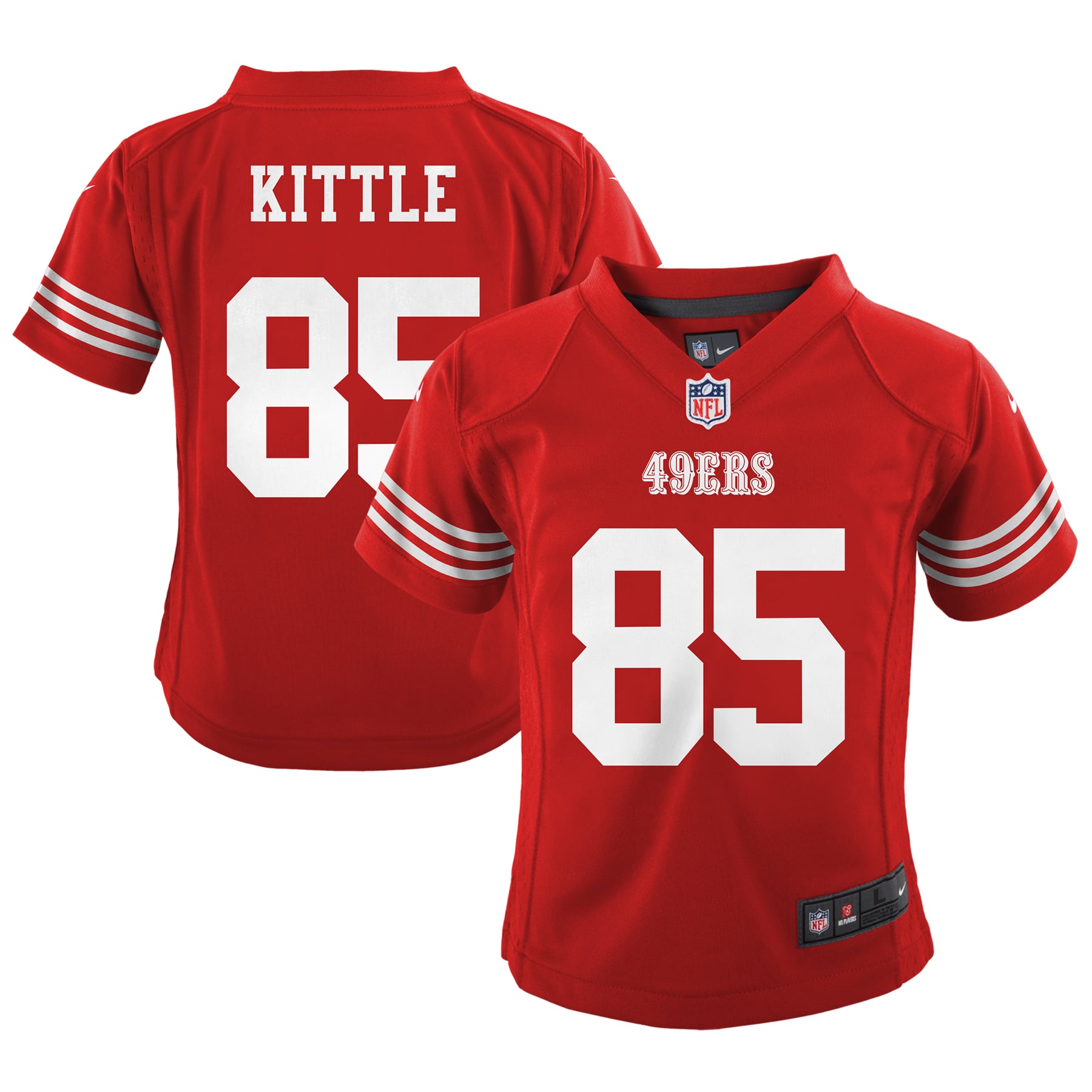 George Kittle San Francisco 49ers Preschool Game Jersey - Scarlet - Image 2