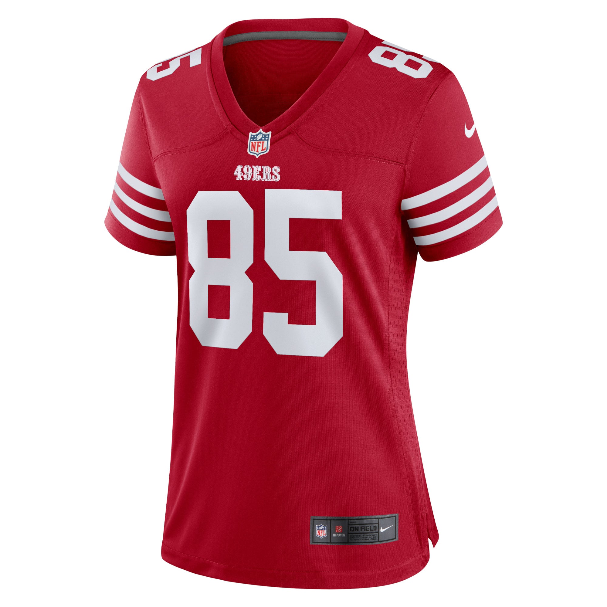 George Kittle San Francisco 49ers Women's Team Game Player Jersey - Scarlet - Image 3