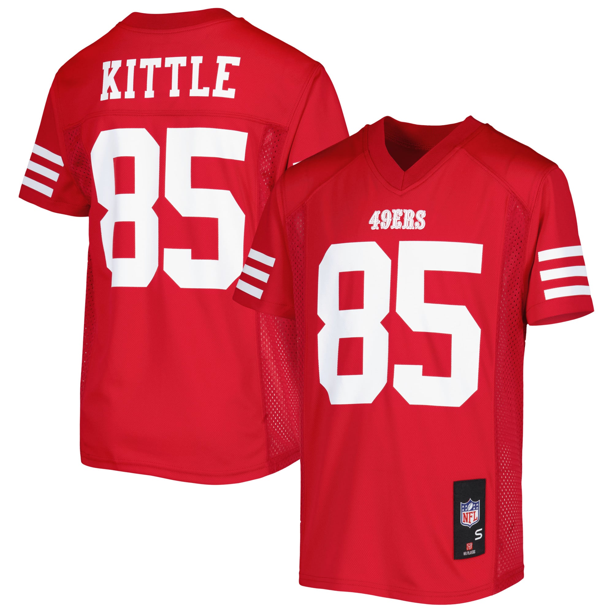 George Kittle San Francisco 49ers Youth Jersey - Scarlet - Image 2