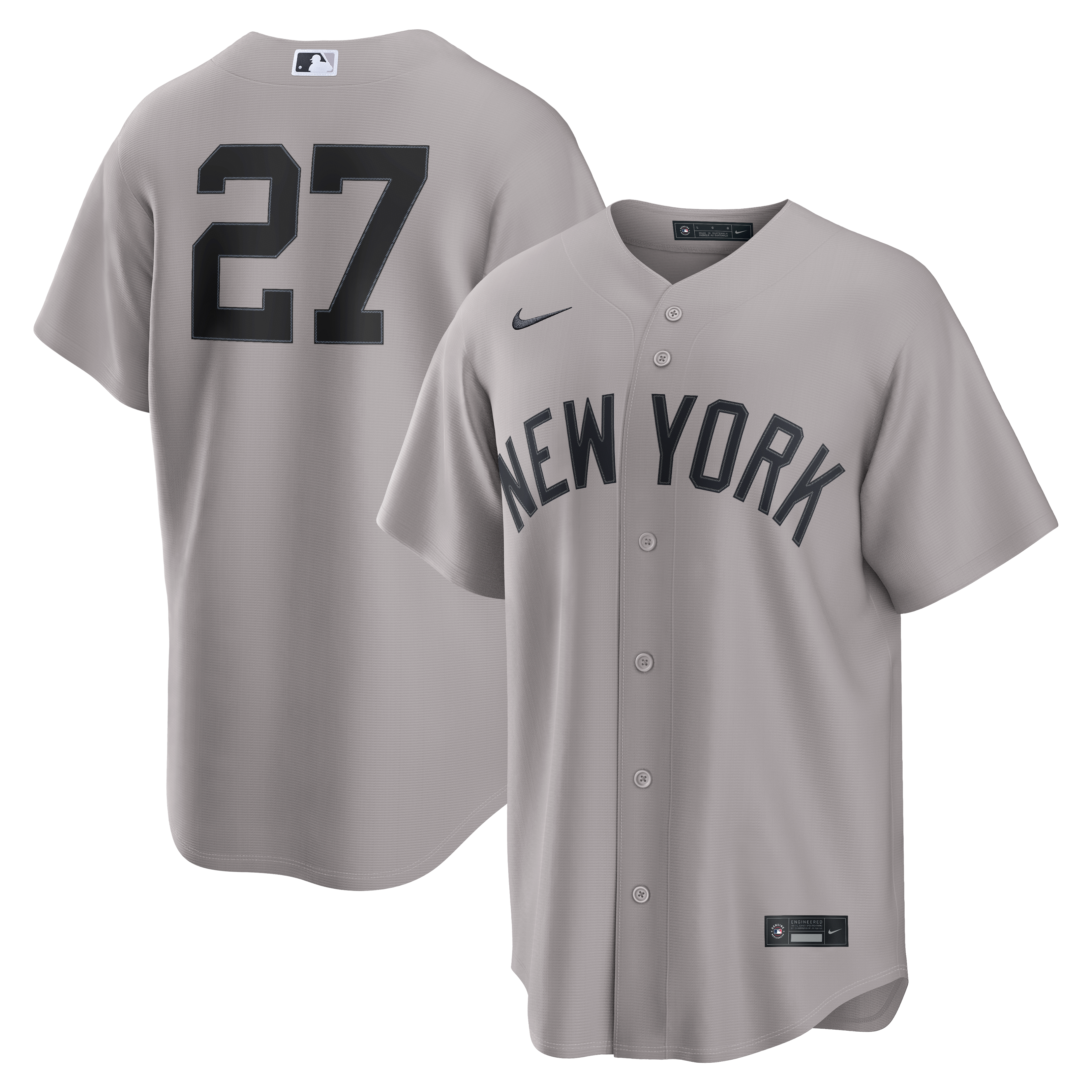 Giancarlo Stanton New York Yankees Home Jersey - Gray - Image 2