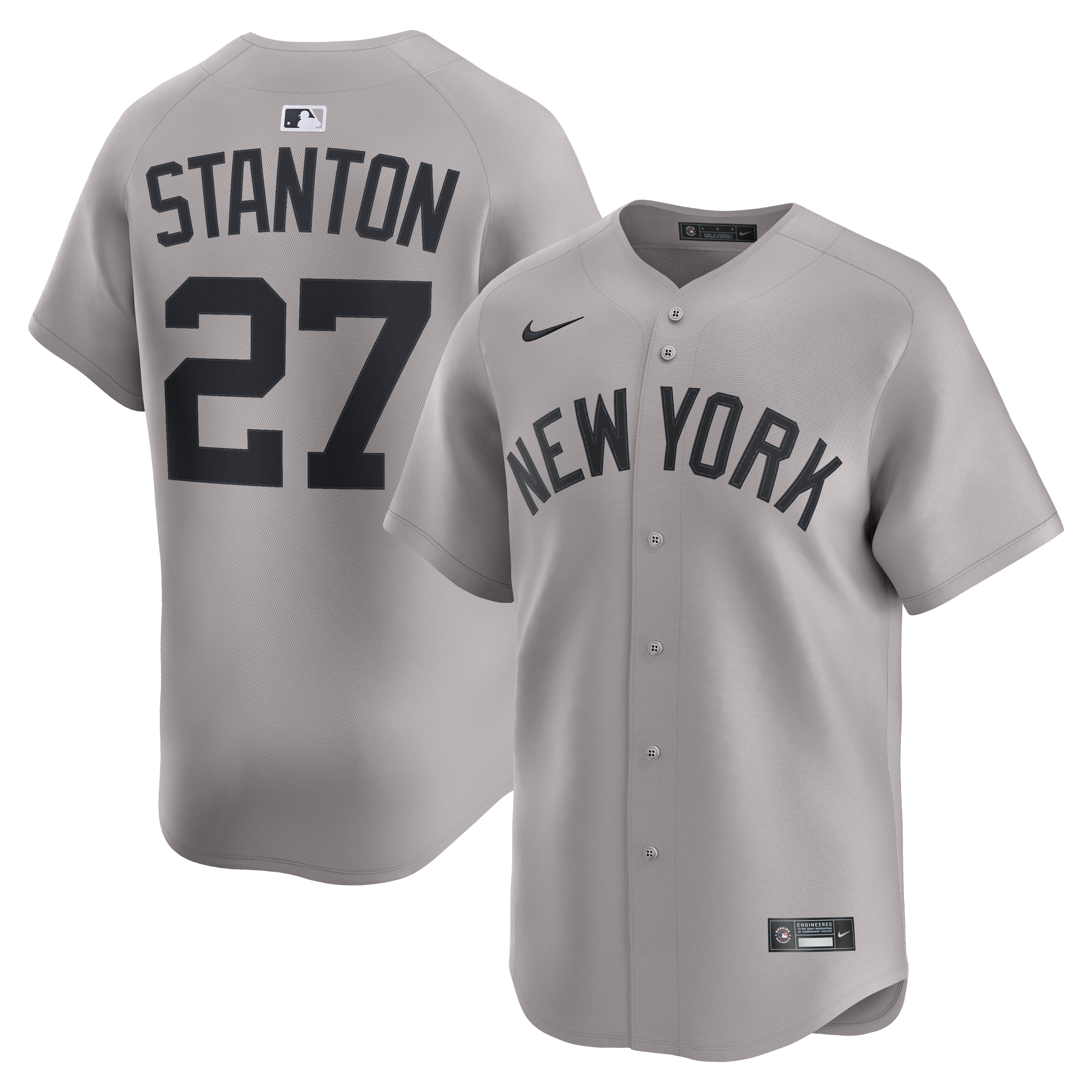 Giancarlo Stanton New York Yankees Road Limited Jersey - Gray
