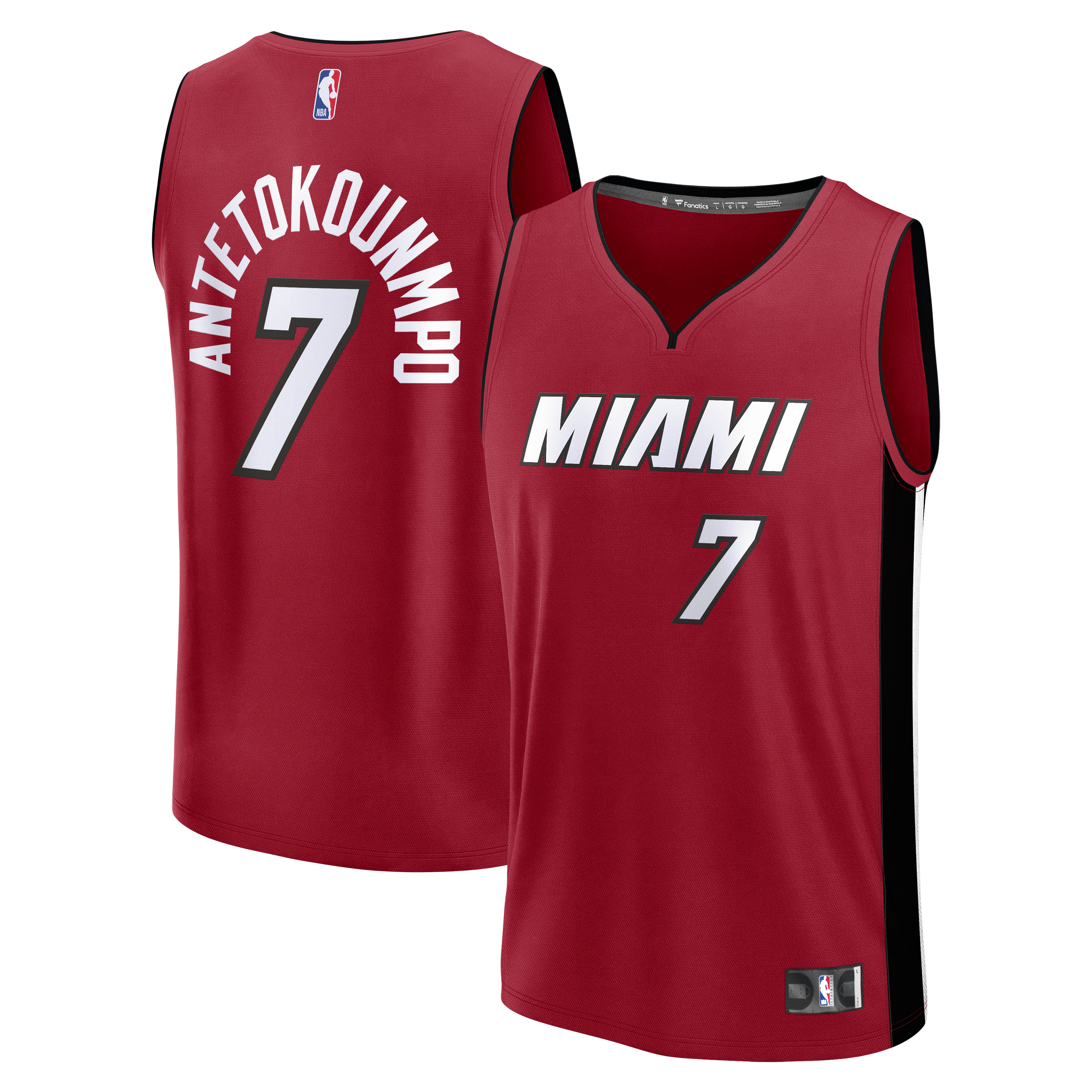 Giannis Antetokounmpo Miami Heat Youth Fast Break Jersey - Red - Statement Edition