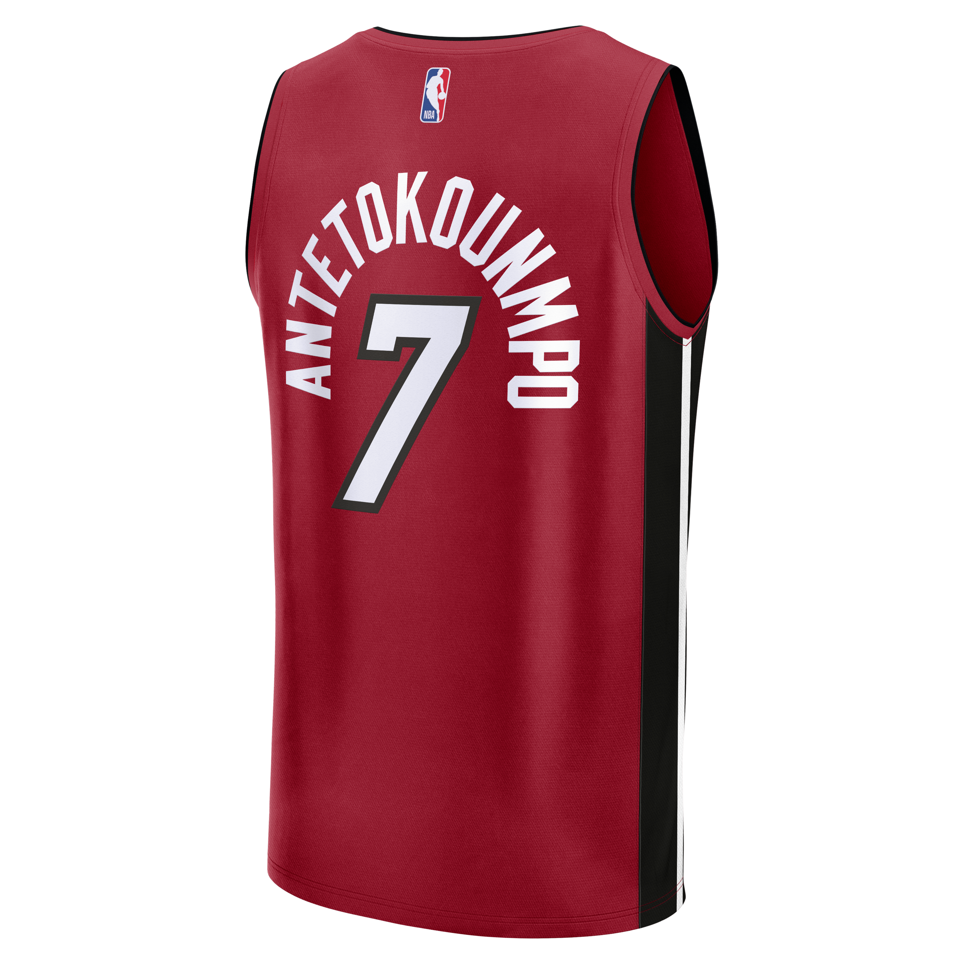 Giannis Antetokounmpo Miami Heat Youth Fast Break Jersey - Red - Statement Edition - Image 4