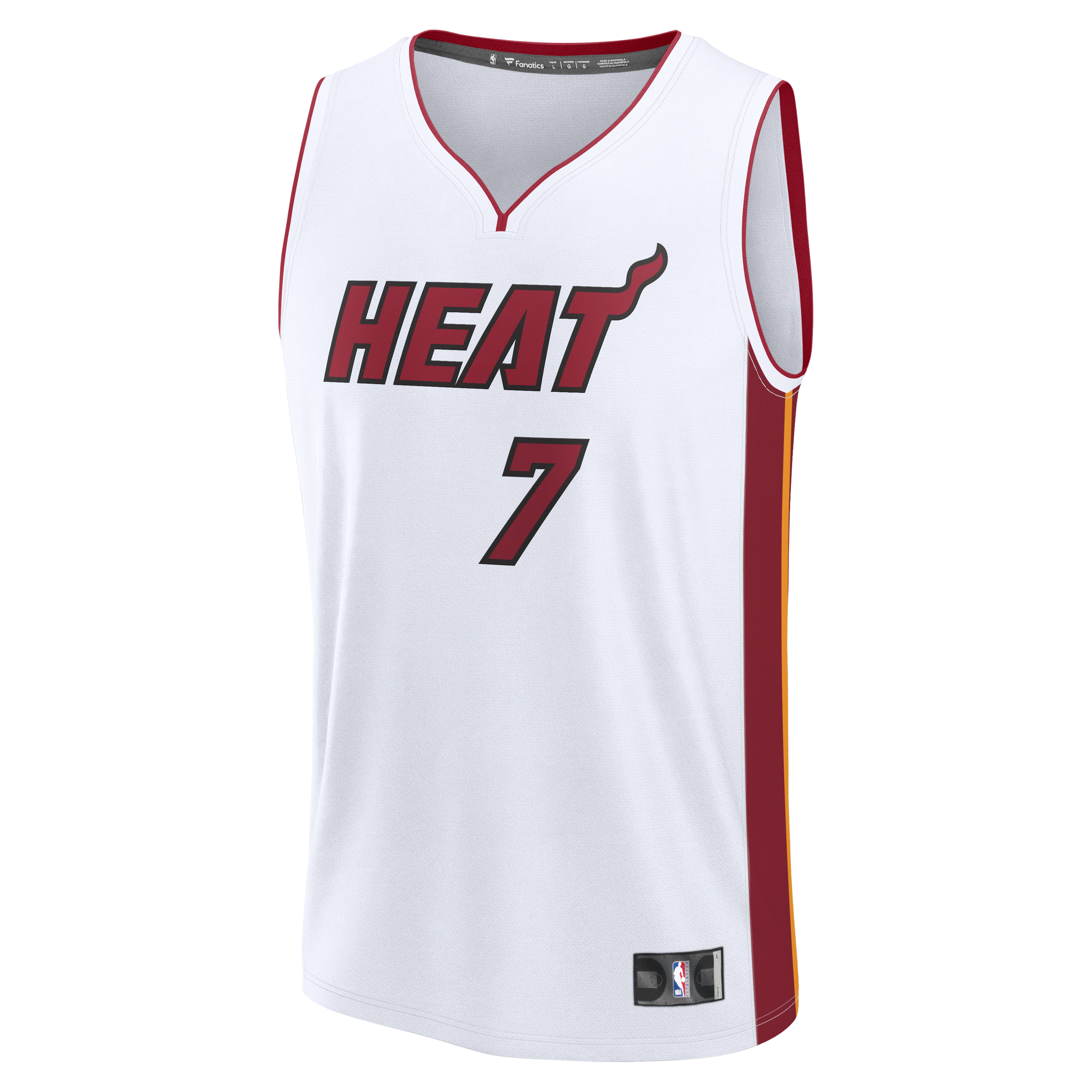 Giannis Antetokounmpo Miami Heat Youth Fast Break Jersey - White - Association Edition - Image 3