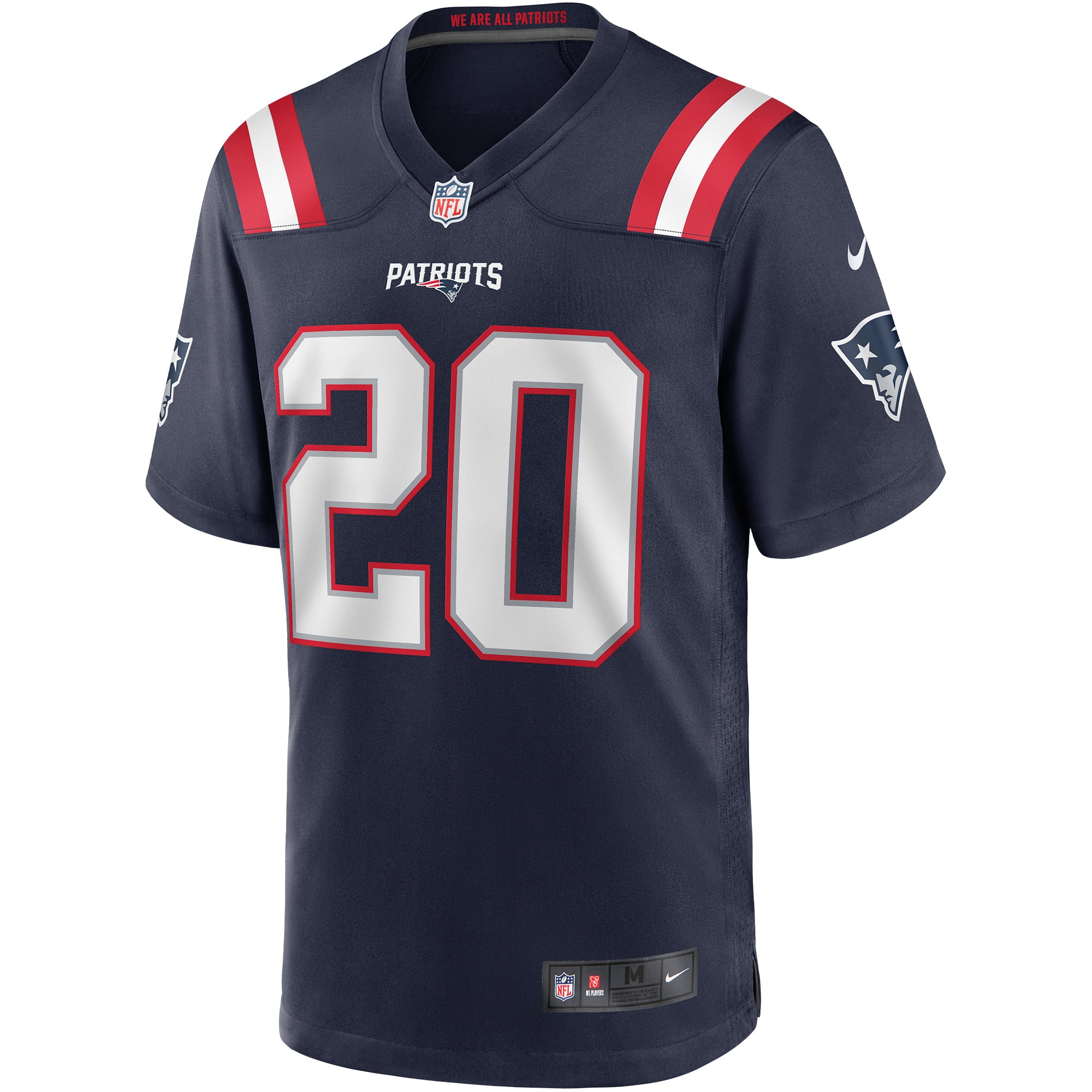 Gino Cappelletti New England Patriots Game Retired Player Jersey - Navy - Image 3