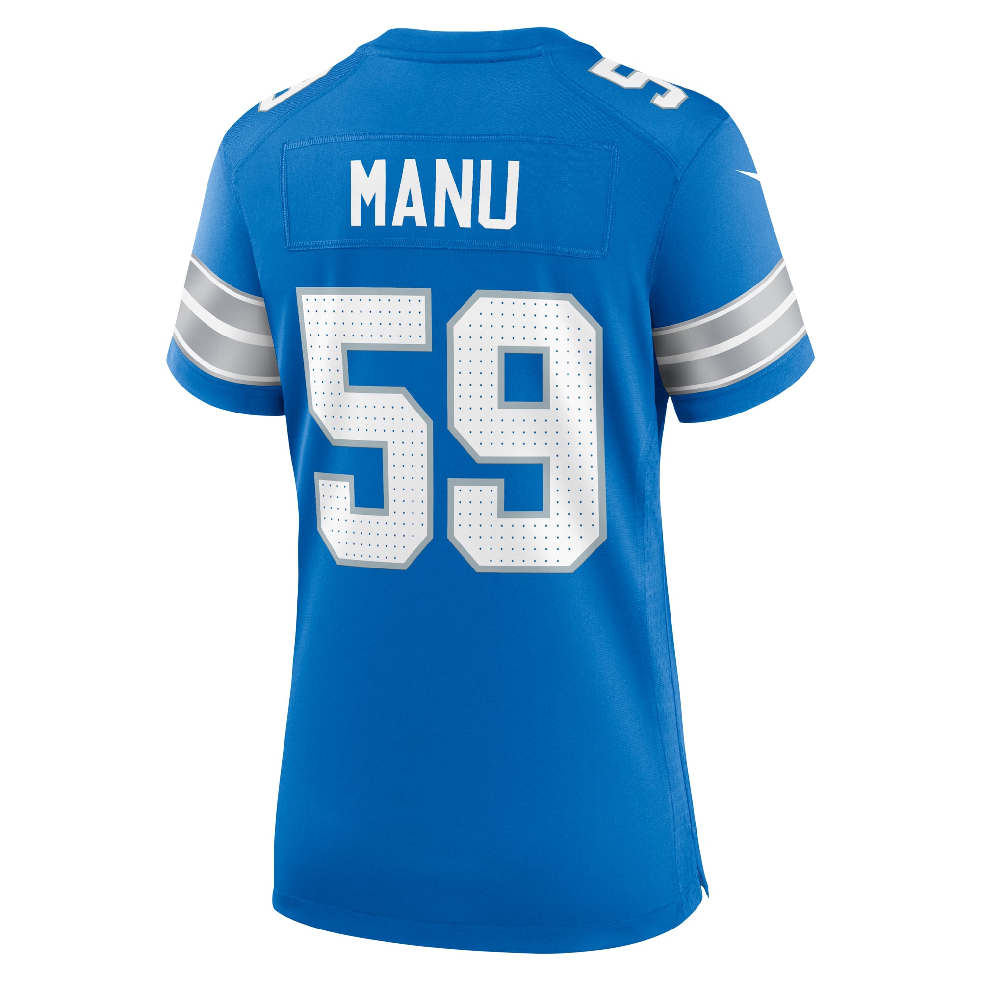 Giovanni Manu Detroit Lions Women's Team Game Jersey - Blue - Image 4