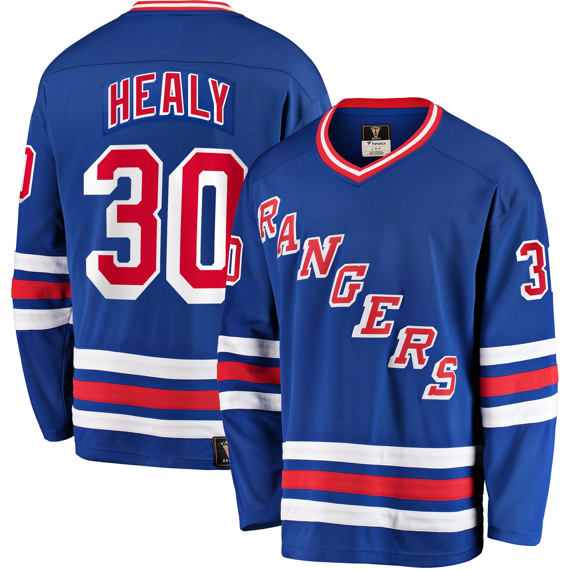 Glenn Healy New York Rangers Premier Breakaway Retired Player Jersey - Blue - Image 2
